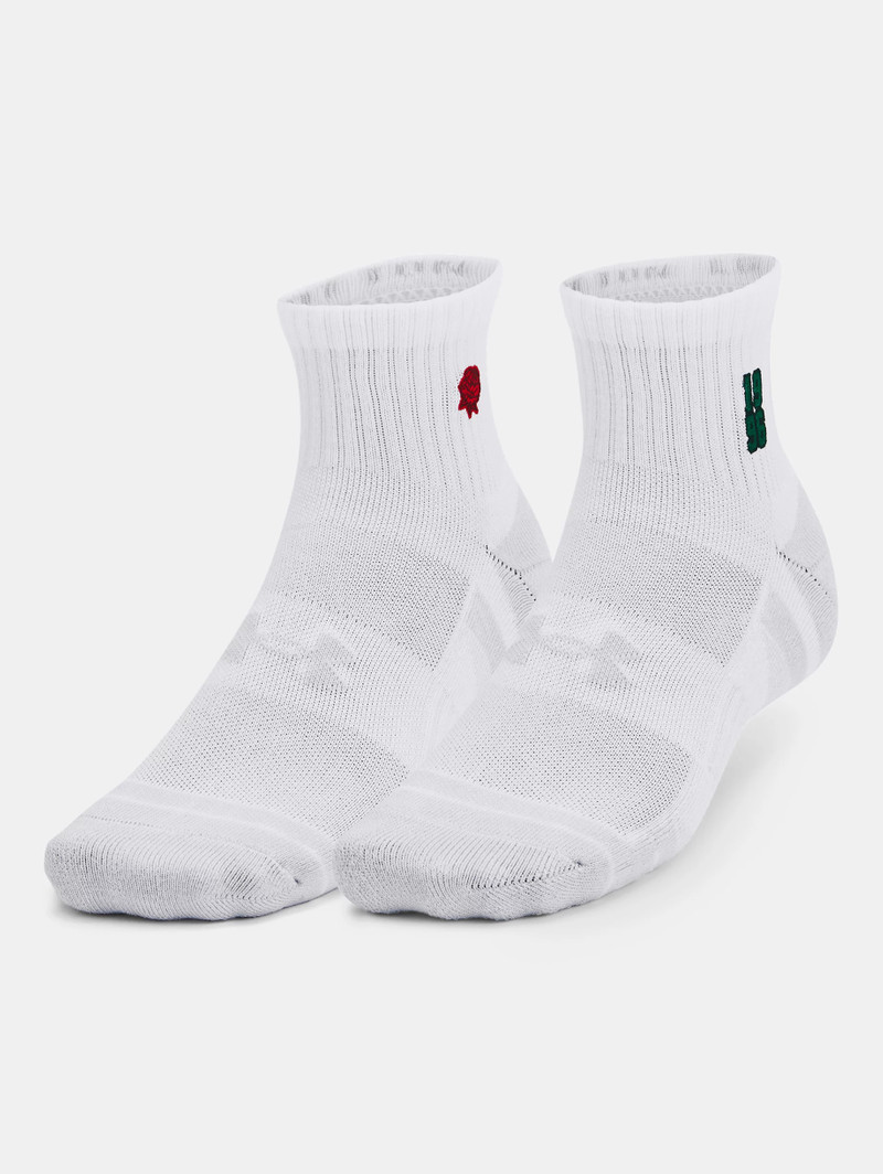 Unisex UA Performance Cotton 2-Pack Quarter Socks 3