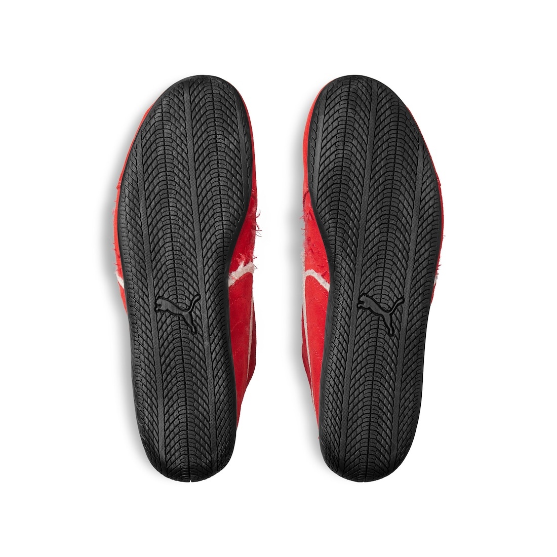 Speedcat Suede Balenciaga in Red/white/black - 7