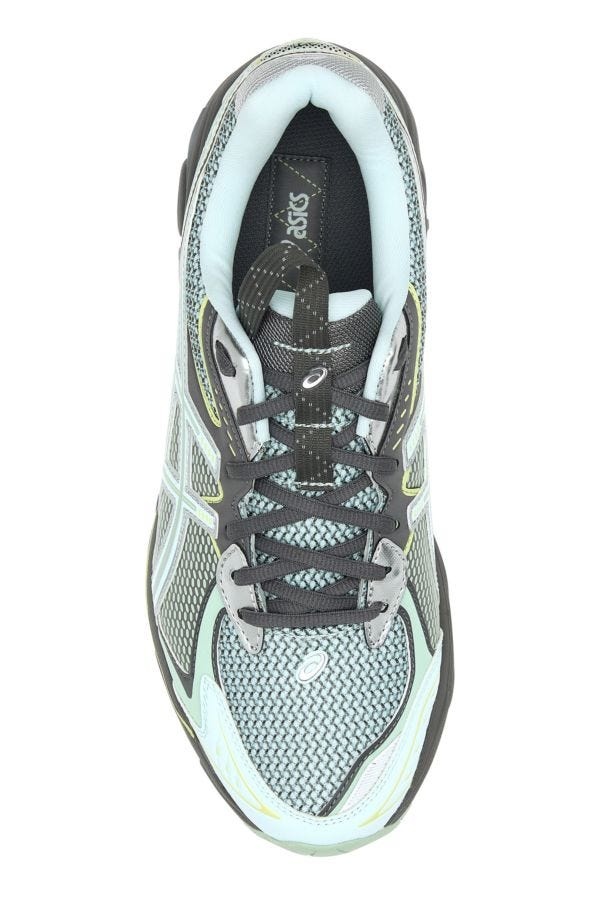 【送料&関税込】Asics Multicolor Mesh And Synthetic Leather Asics Mesh And Synthetic Leather Sneakers With Padded Ankle