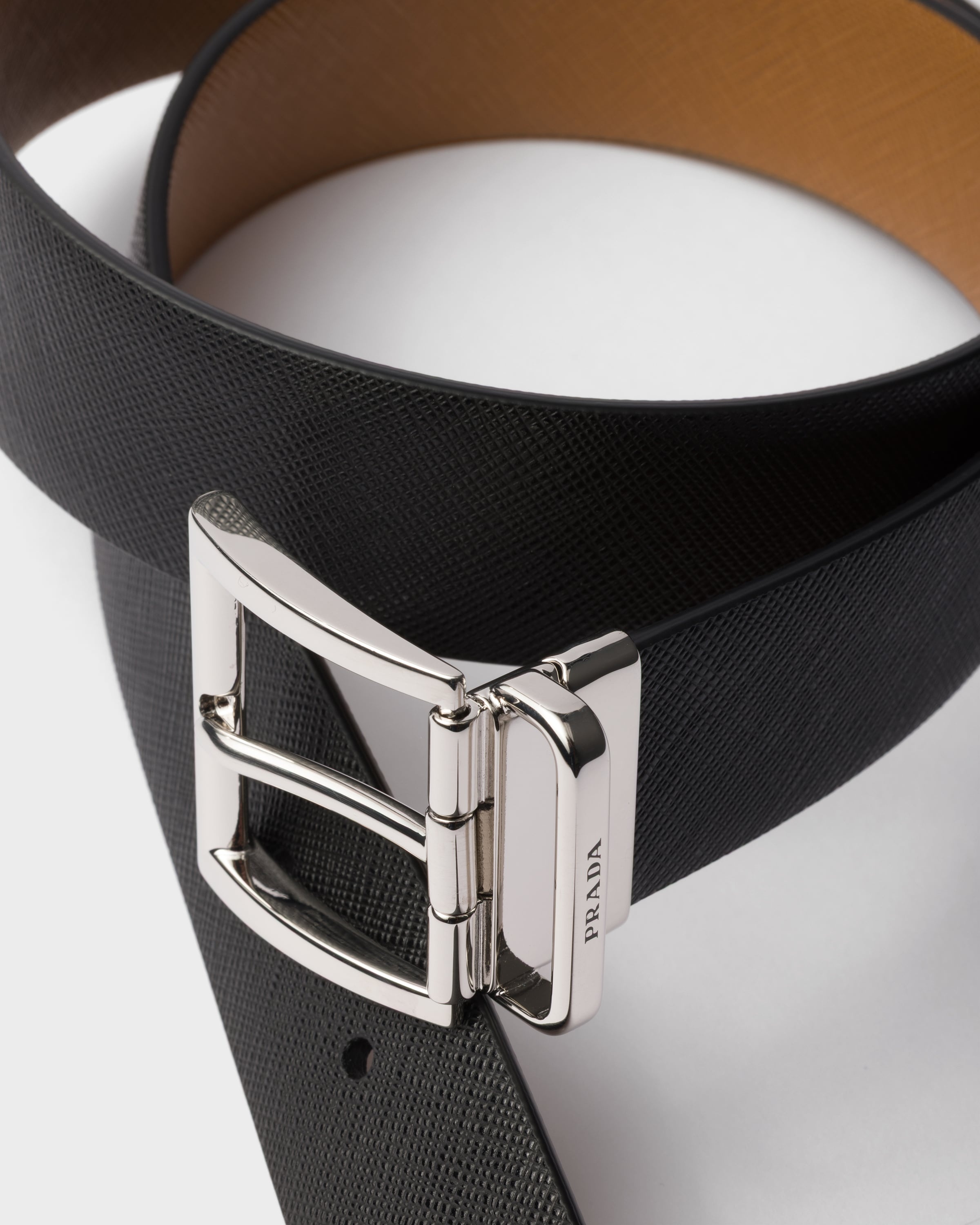 Saffiano Leather Reversible Belt - 2