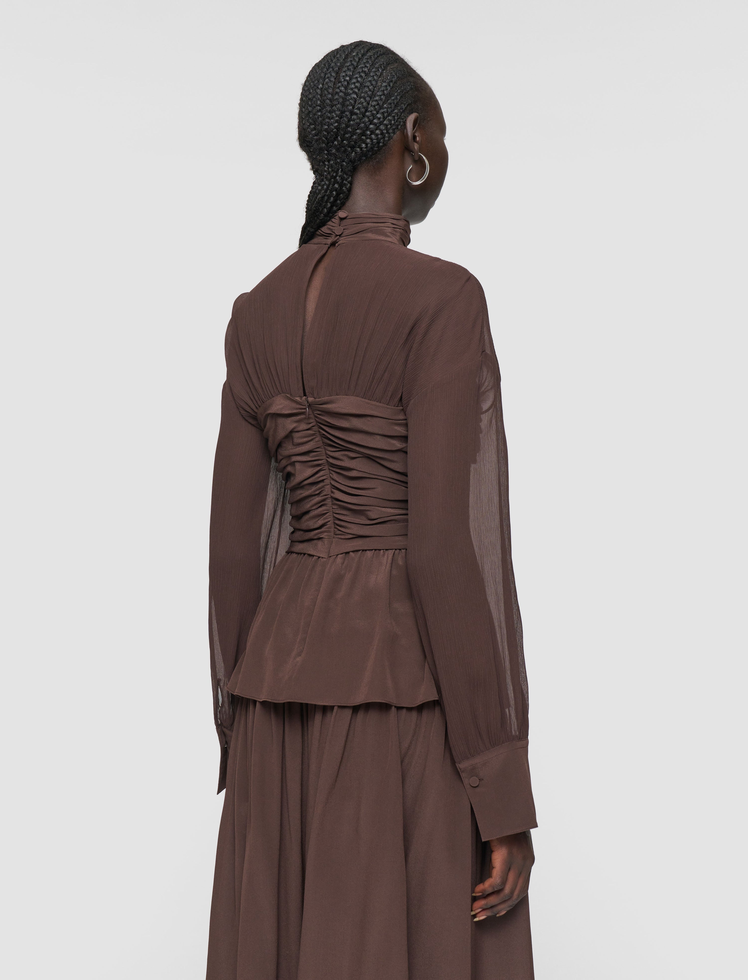 Rachel Crepe de Soie Silk Blouse - 4