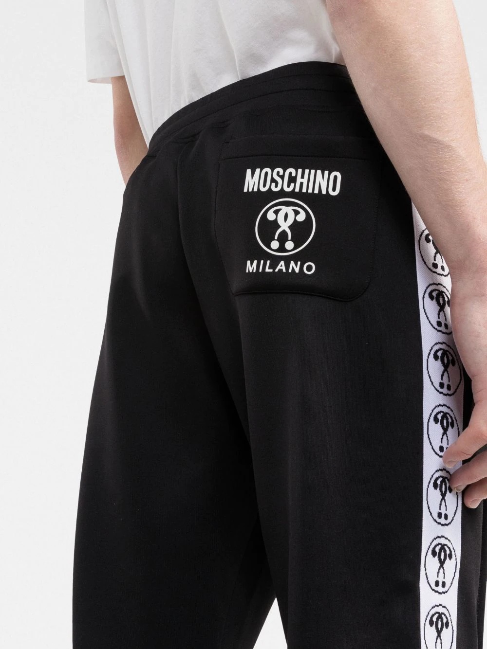 logo-tape track pants - 5