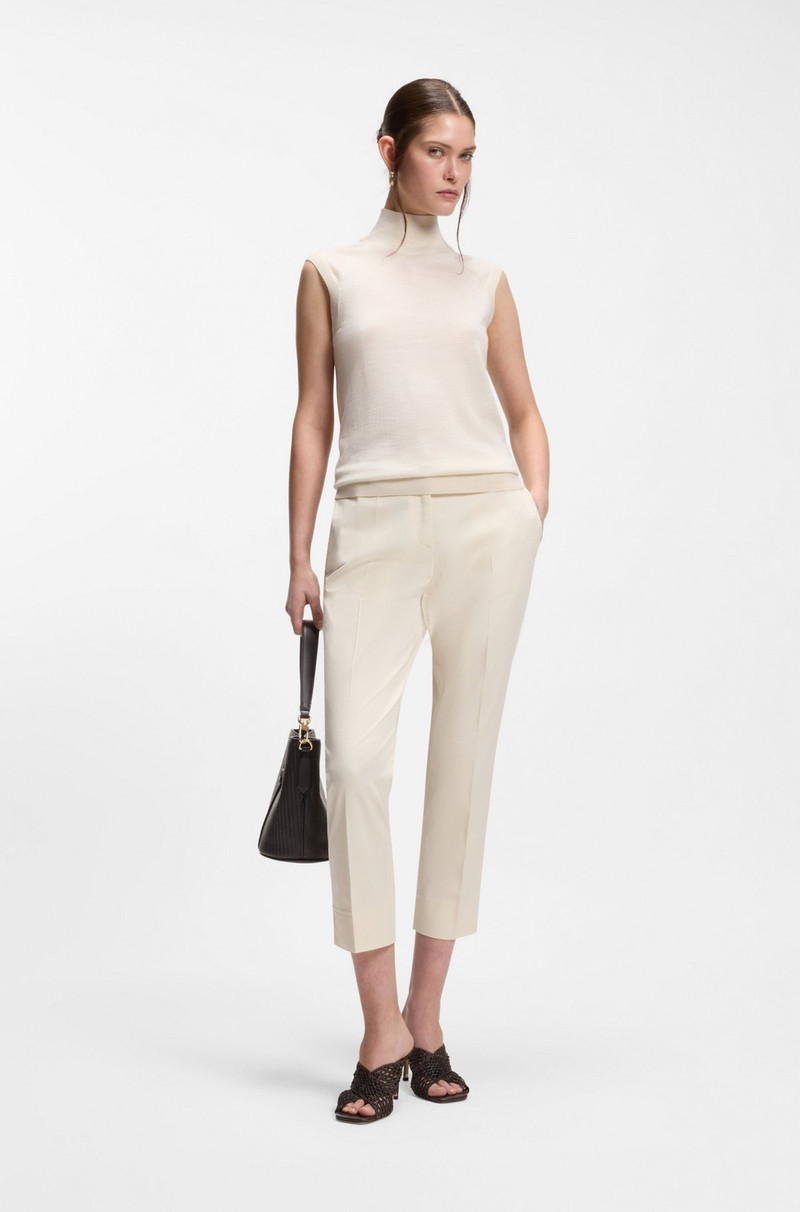 BOSS SLEEVELESS TOP IN MERINO WOOL WITH MOCK NECK outlook