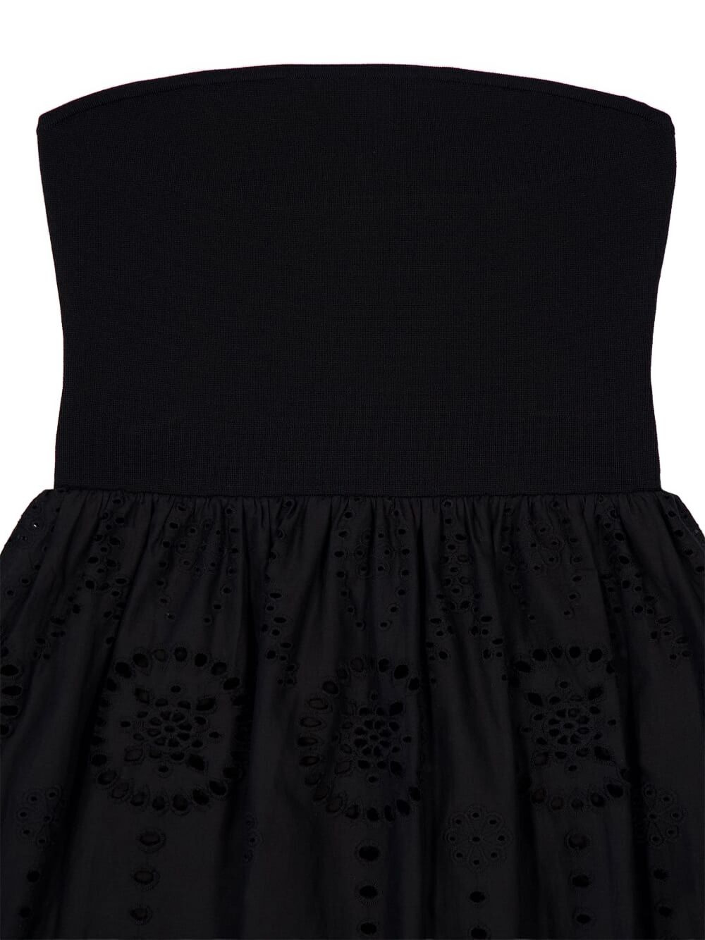 strapless broderie-anglaise maxi dress - 3