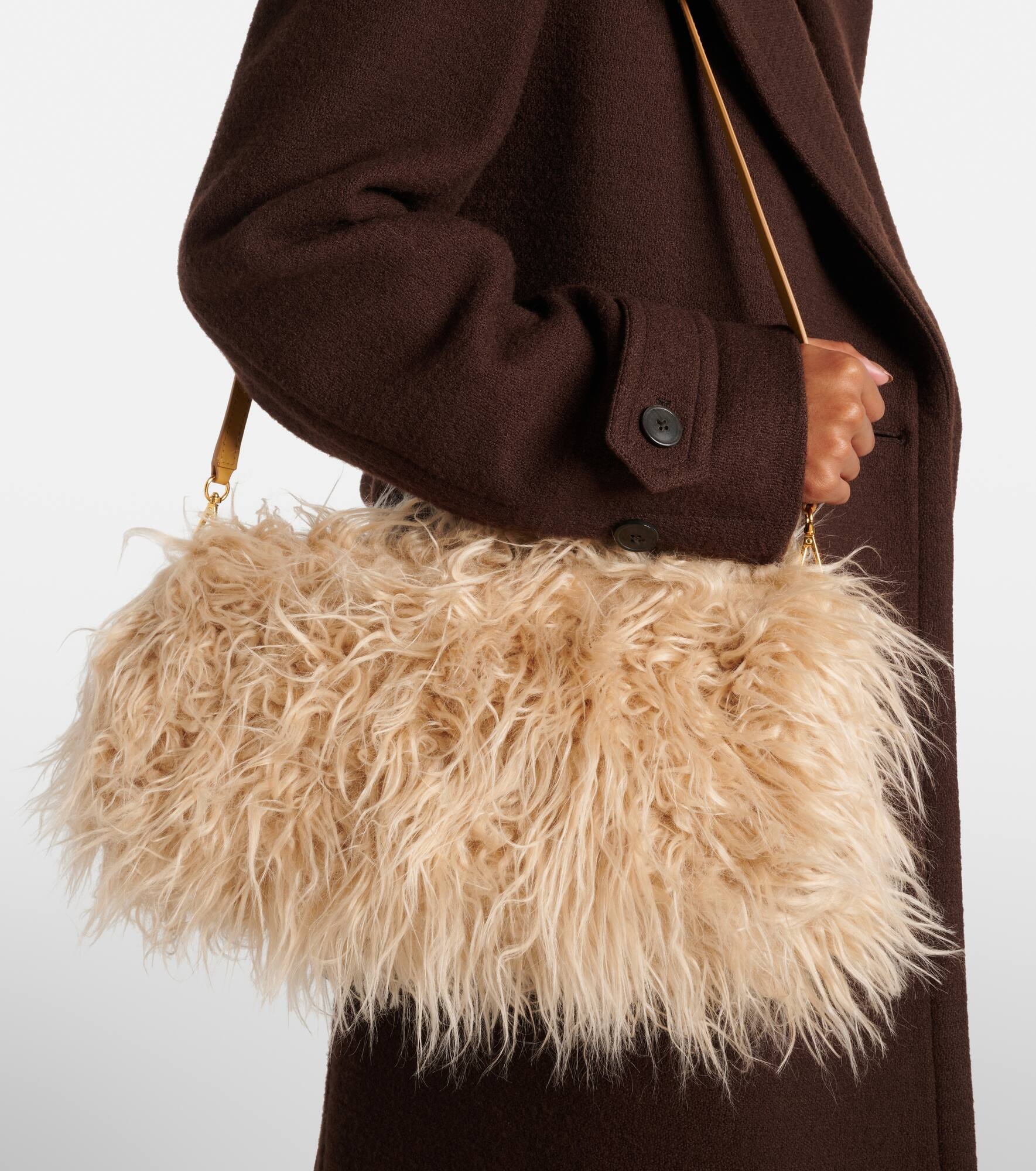 Faux fur clutch - 2