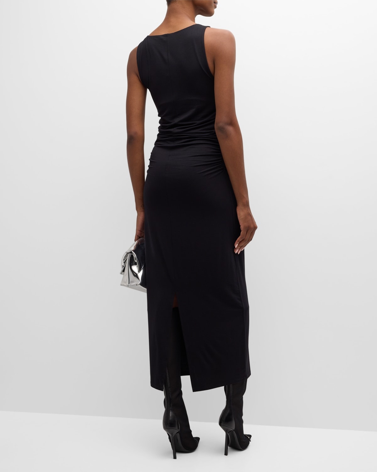 Luca Shirred Midi Dress - 6