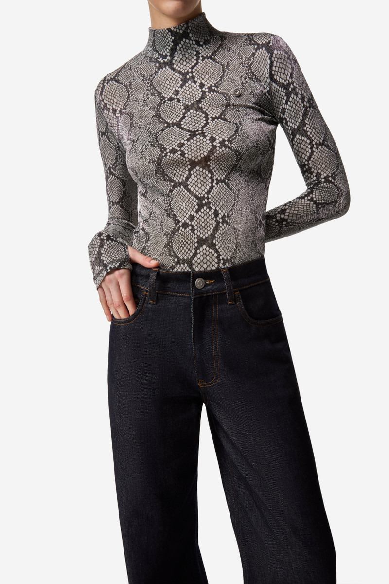 Wide Leg Denim Pants 1