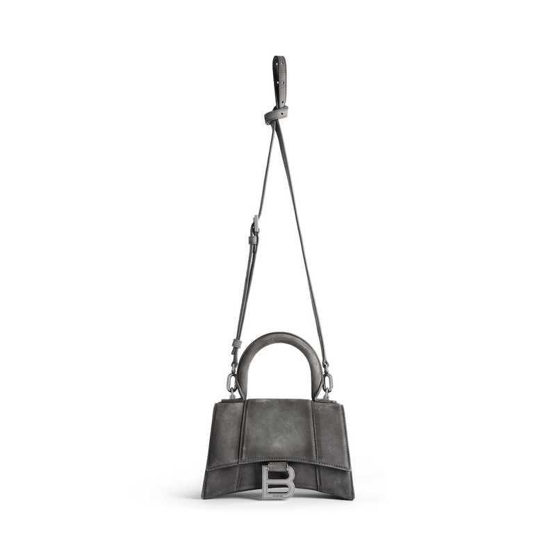 Women's Hourglass Handbag Xs in Storm Grey 4