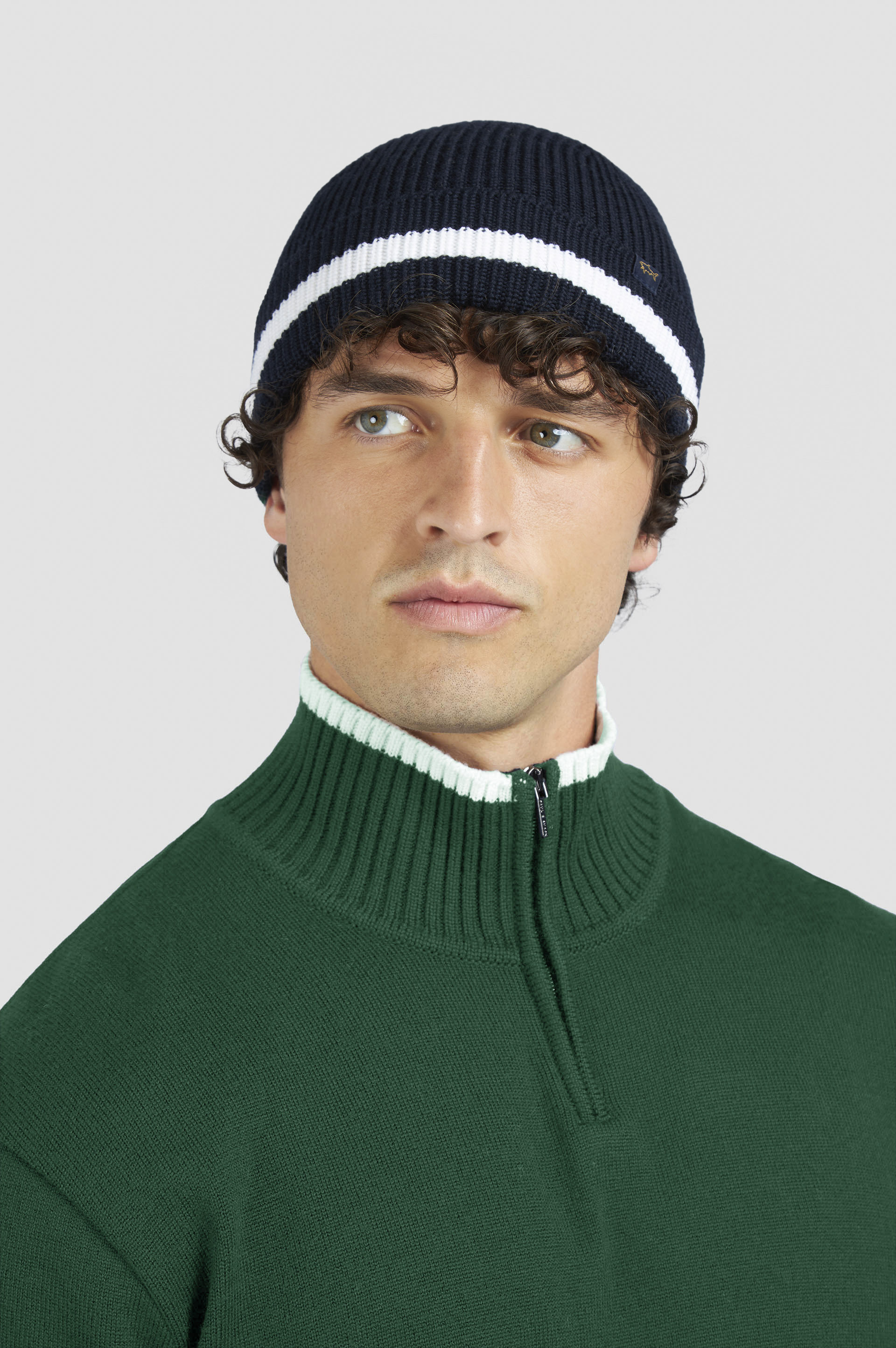 SOFT COOL TOUCH WOOL HALF ZIP SWEATER - 4