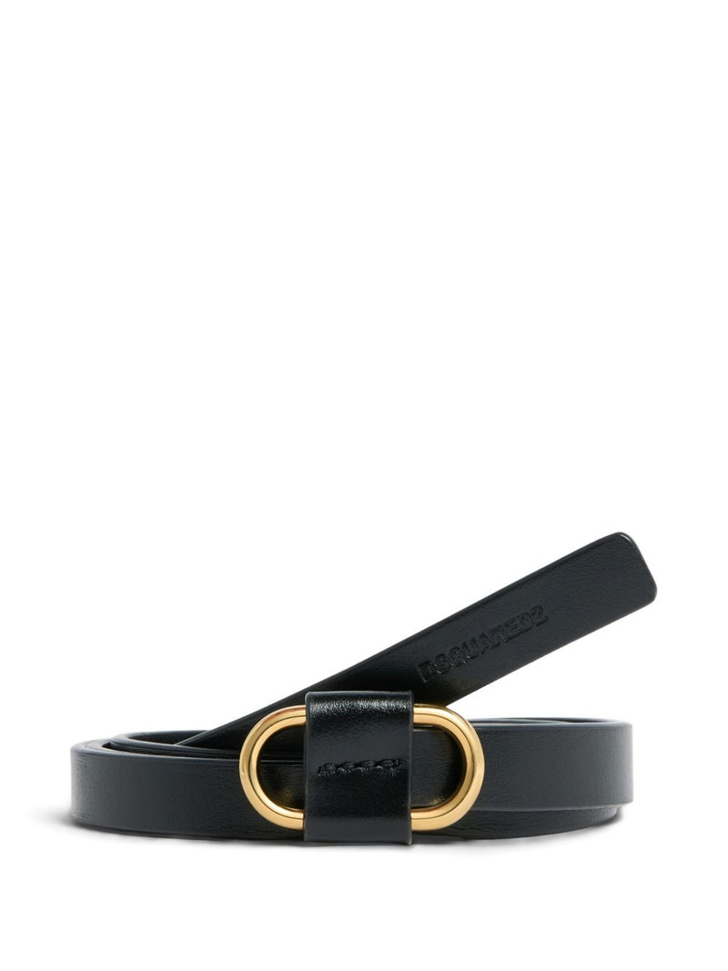 DSQUARED2 oval buckle twin belt outlook
