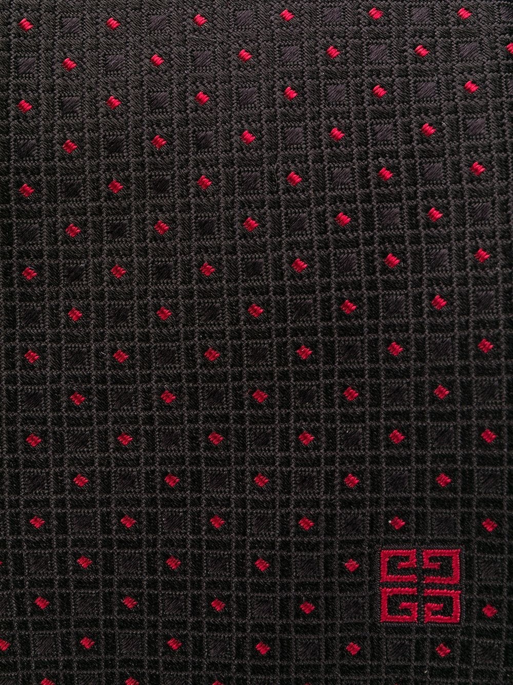 polka-dot silk tie - 2