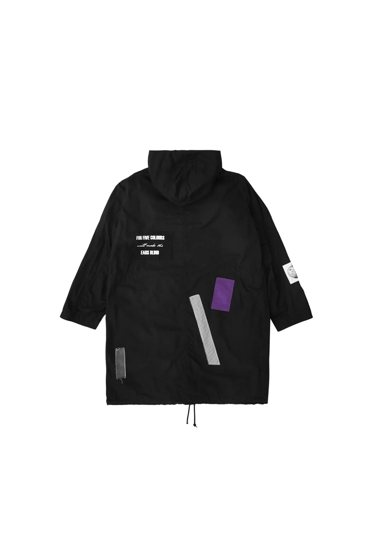 Undercover Hooded Parka With Patches Black - 2