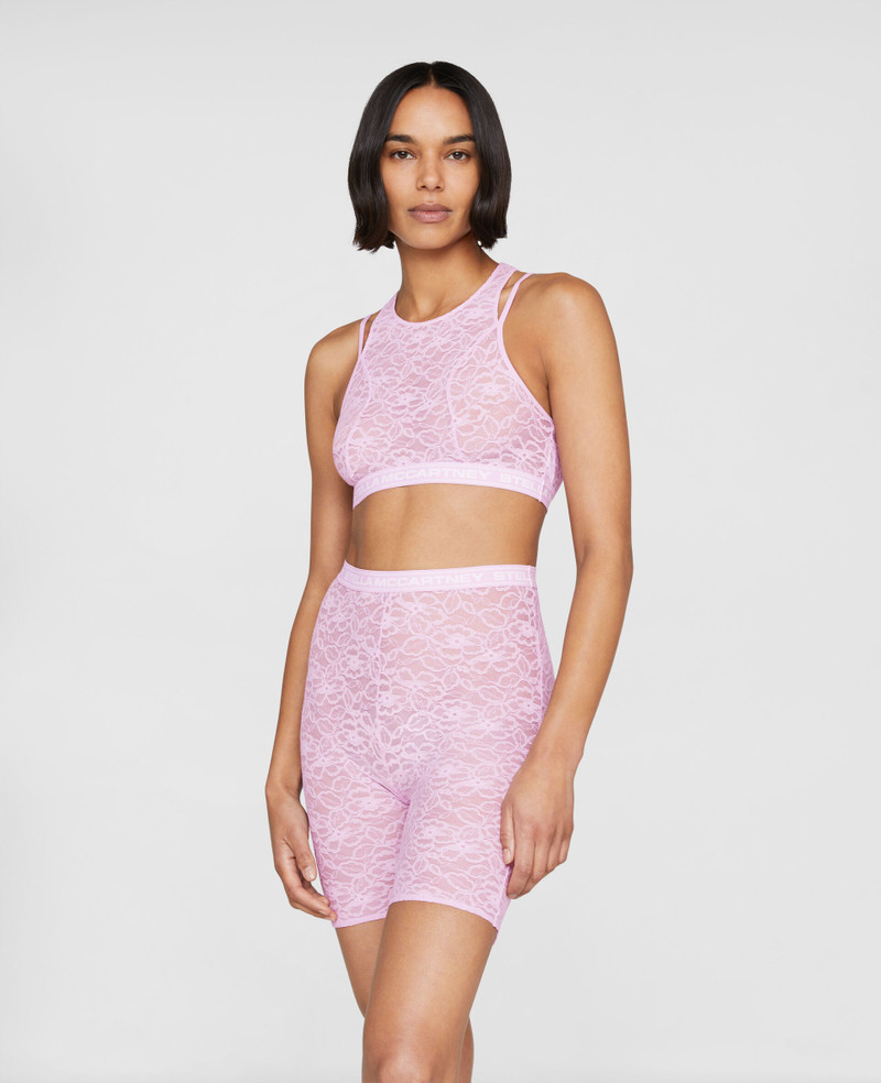 Stella McCartney Logo Lace Cropped Bra outlook