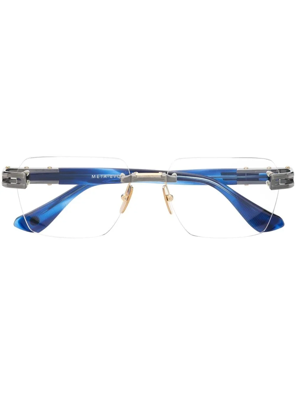 rimless square-frame glasses - 1