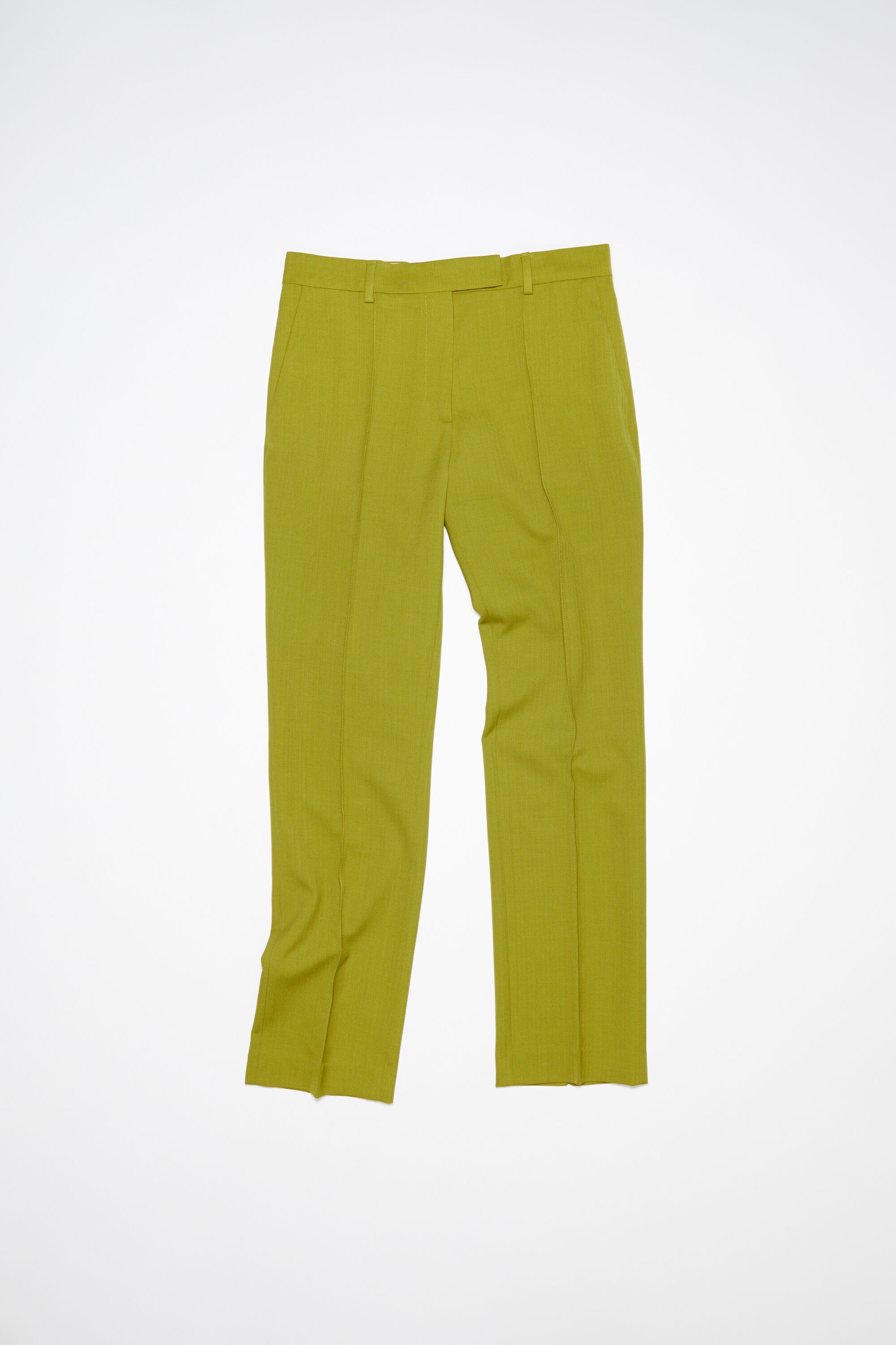 Narrow tailored trousers - Seaweed green - 1