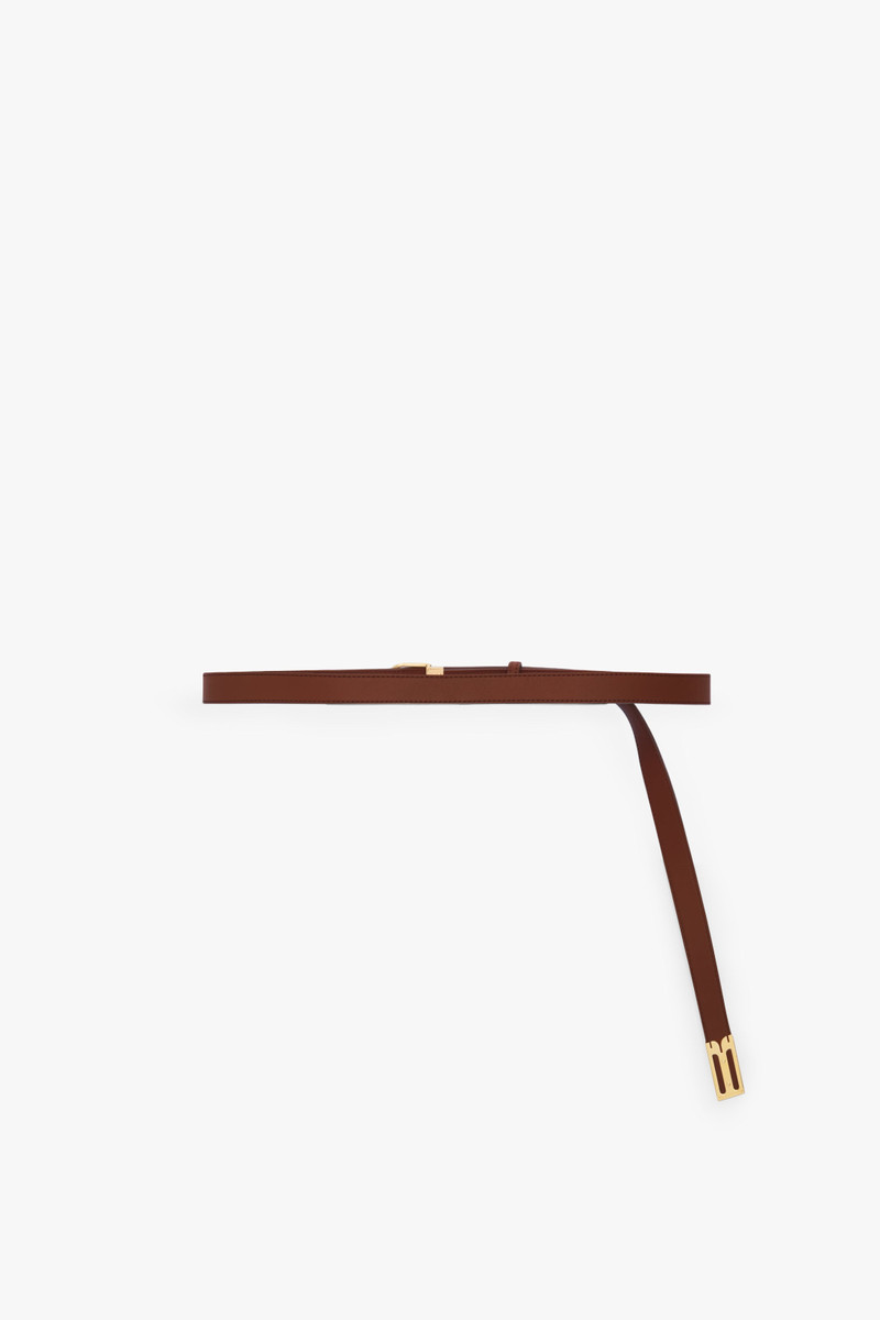 Dorian B Finite Belt In Dark Tan Soft Leather 5