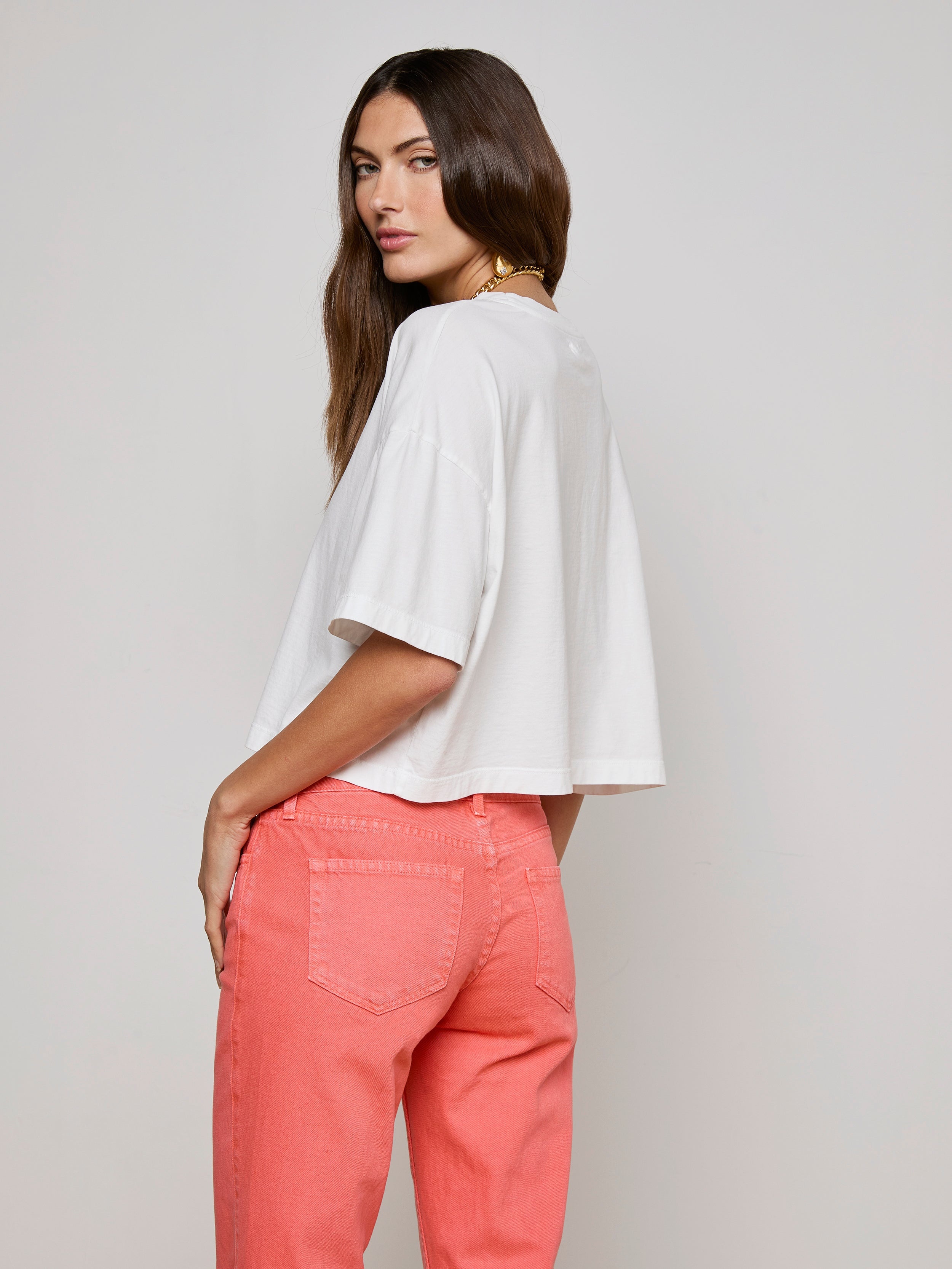 Daria Oversized Cropped Tee - 5