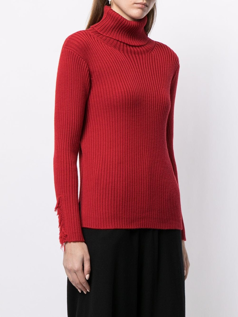 fringed ribbed jumper 3