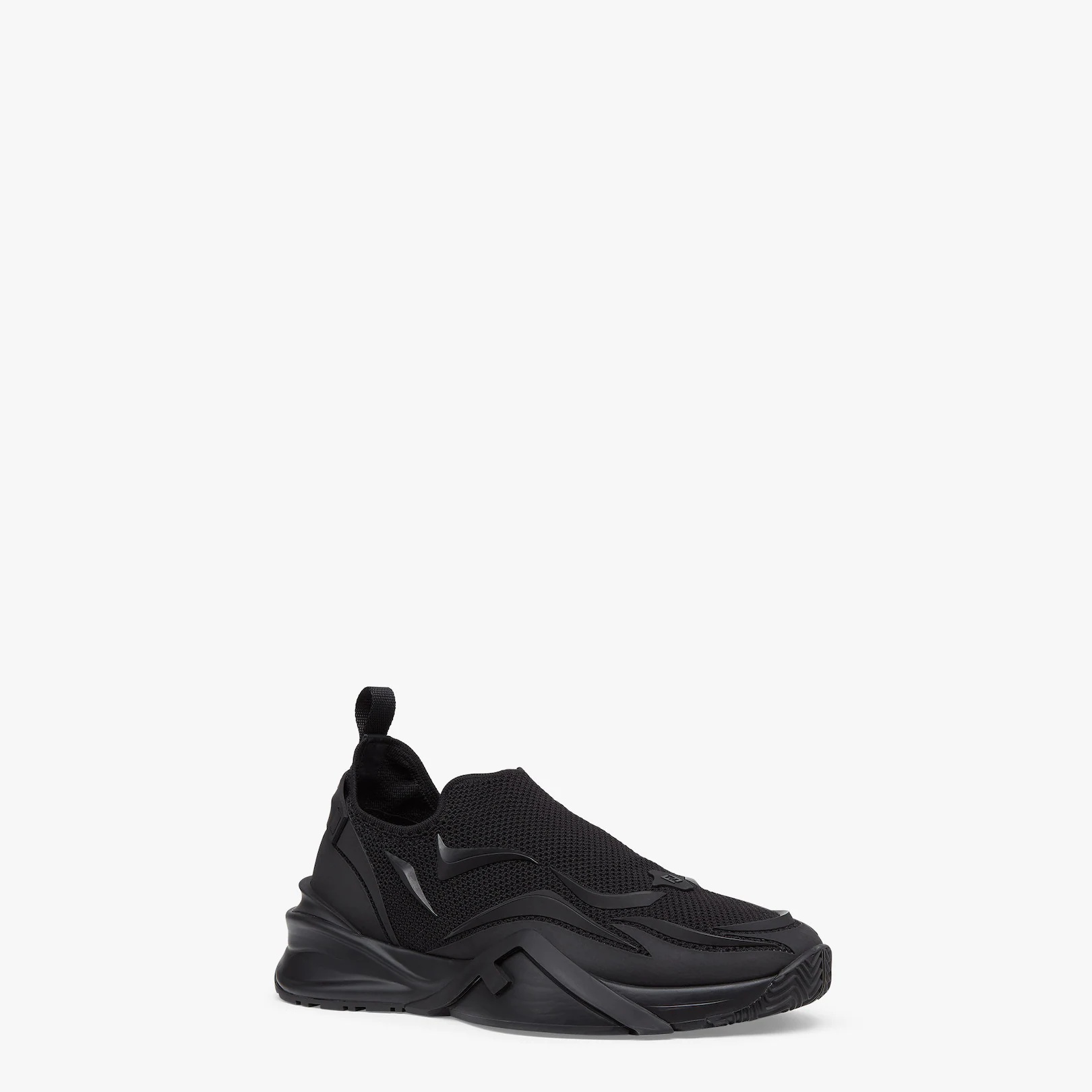 Black mesh running sneakers - 2