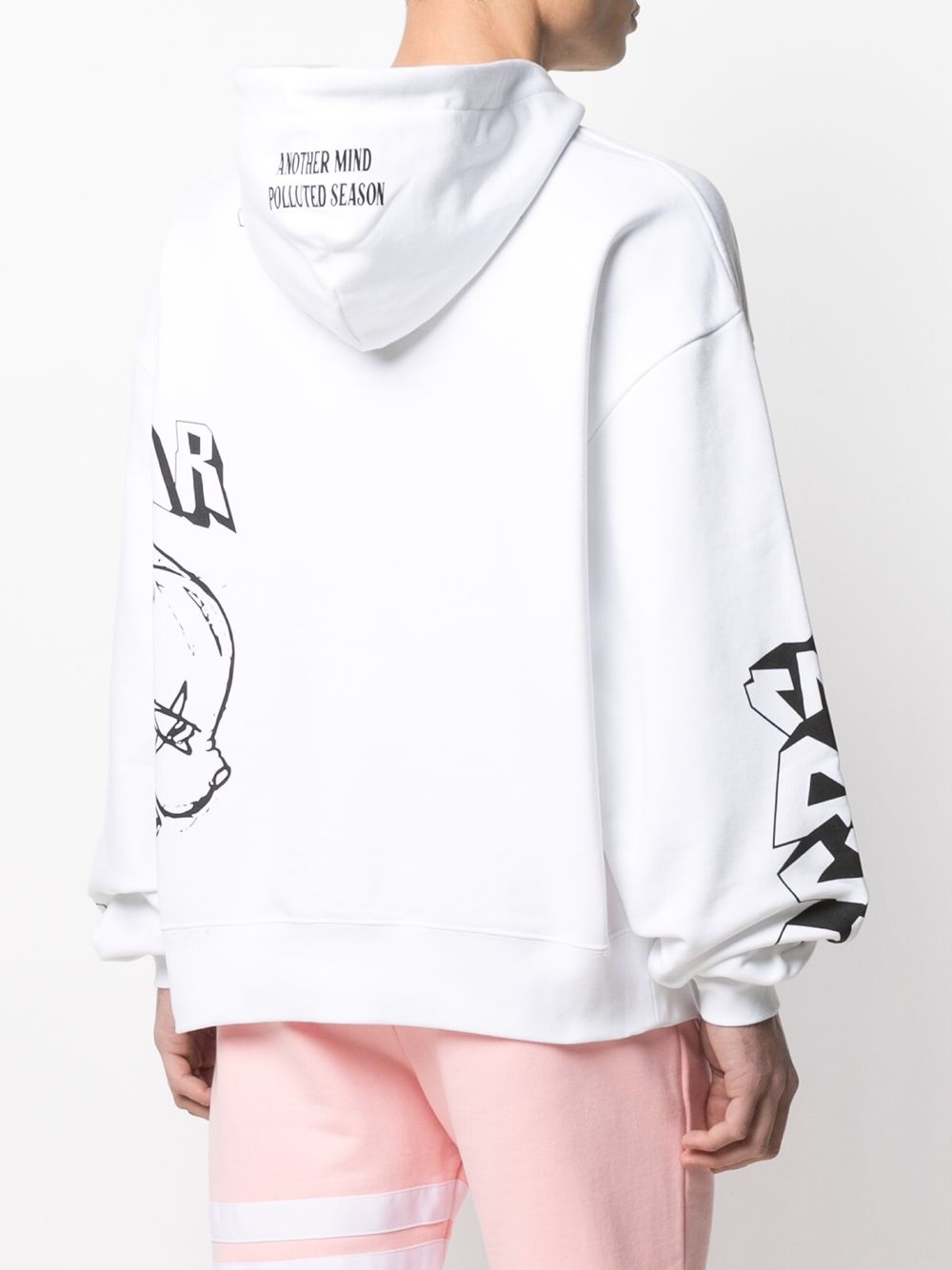 logo drawstring hoodie - 4