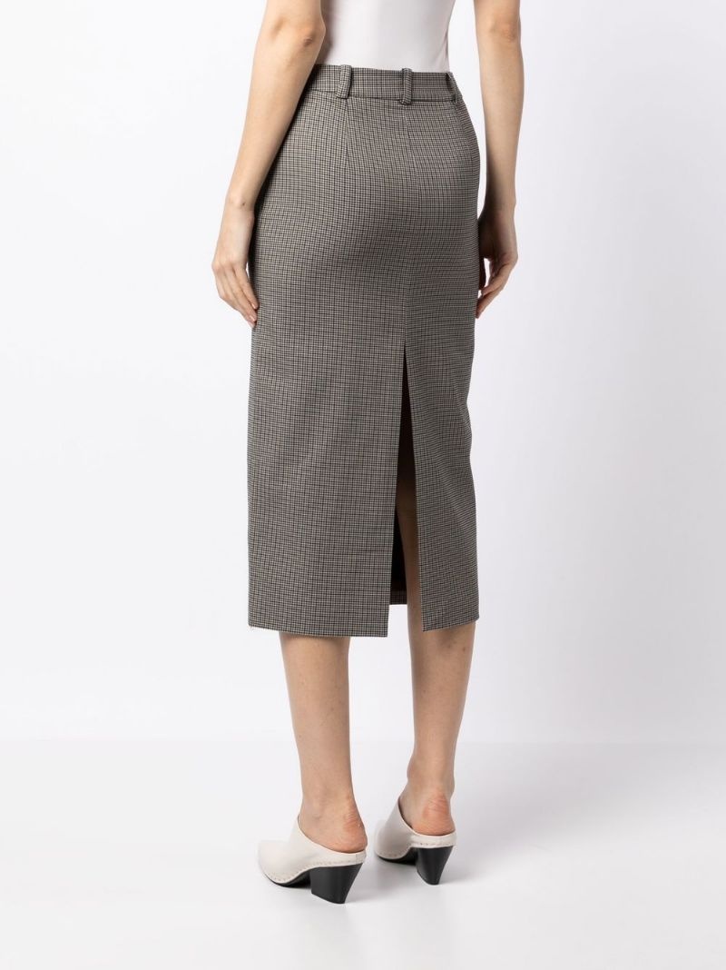 checked pencil skirt - 3