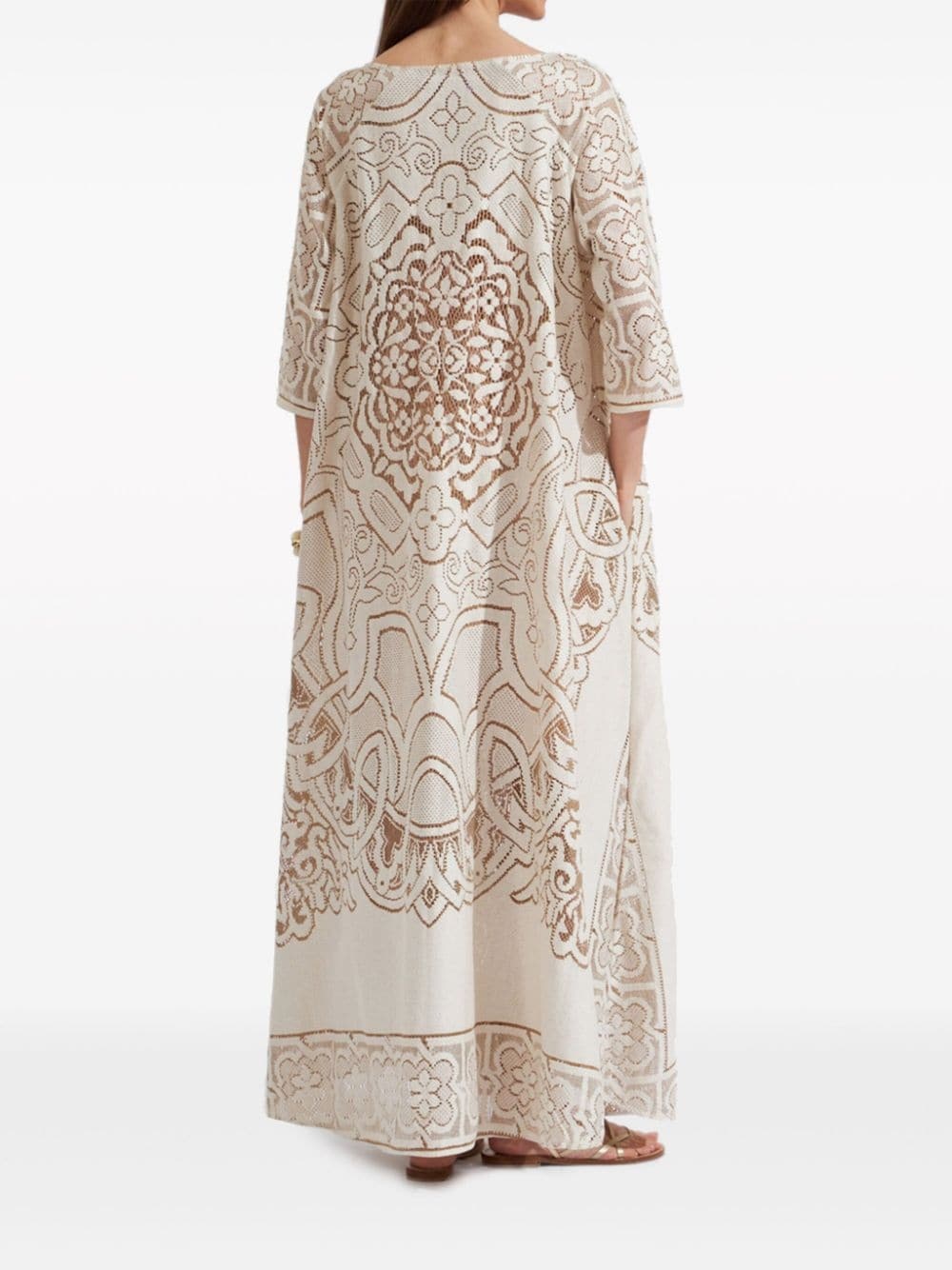 Muumuu embroidered maxi dress - 3