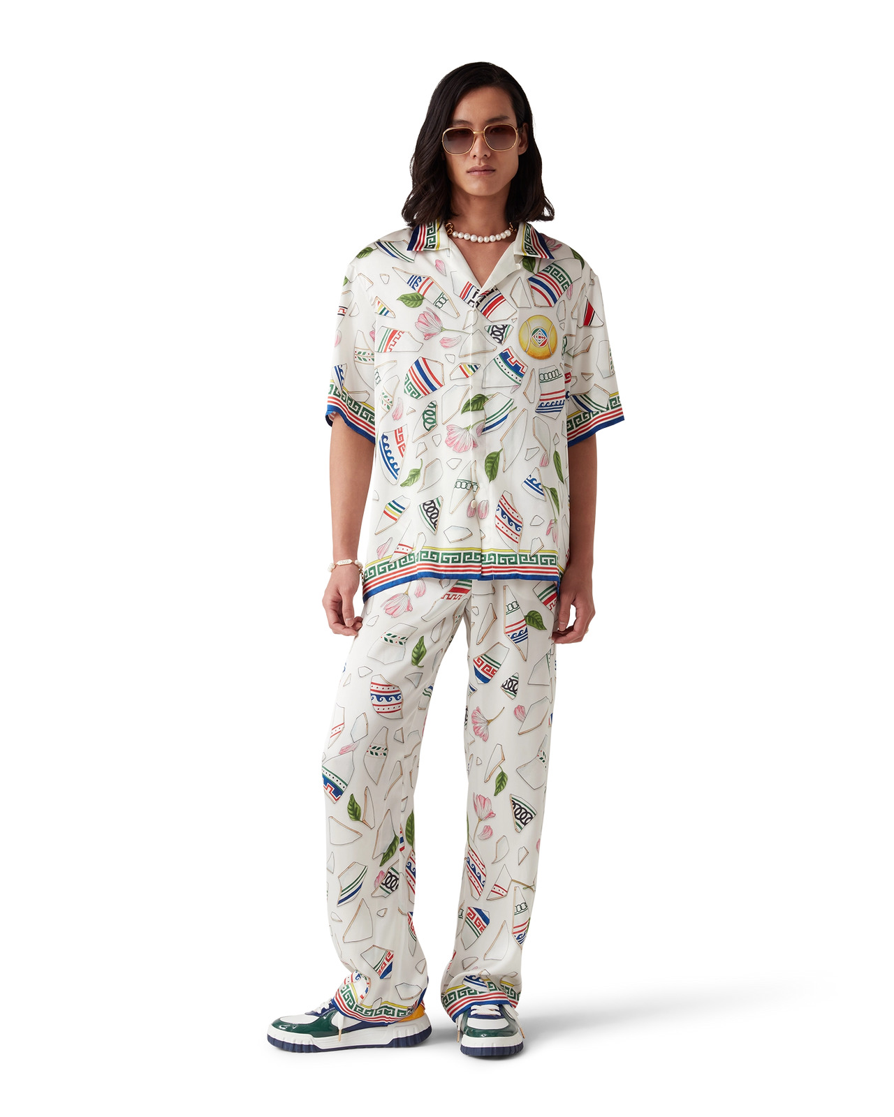 Le Vase Brise Silk Trousers | Casablanca Paris - 2