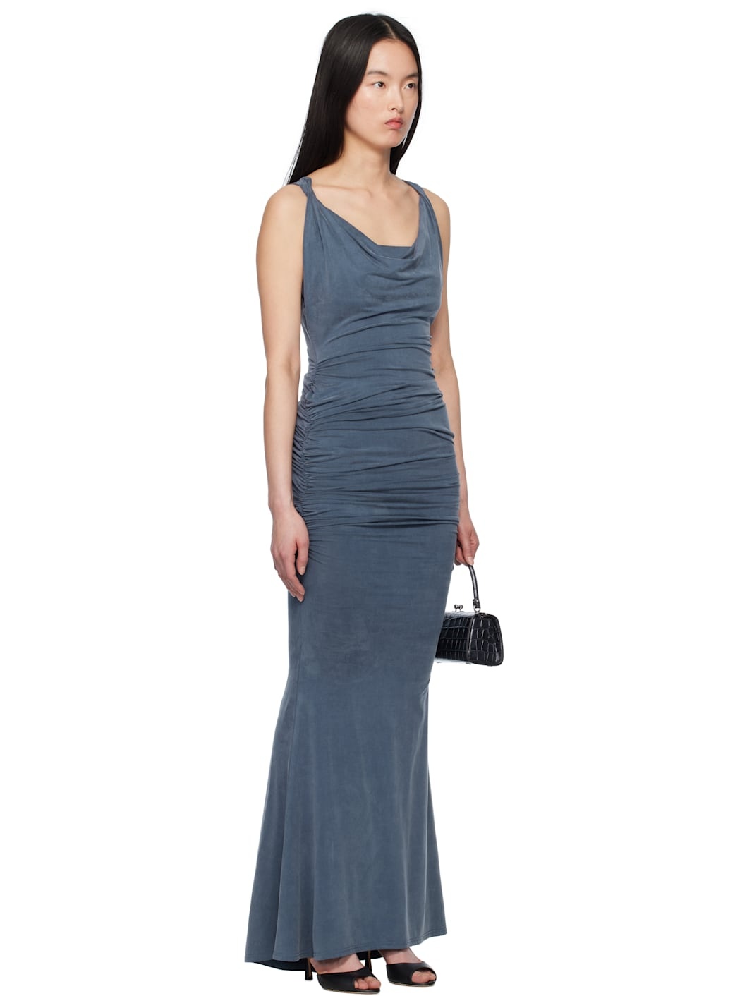 Navy Liz Jersey Maxi Dress - 2