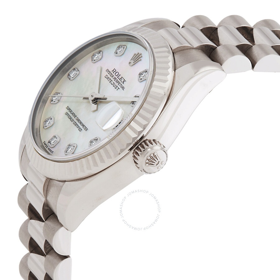 Rolex Datejust Automatic Diamond White Mother of Pearl Dial Ladies Watch 178279 - 2
