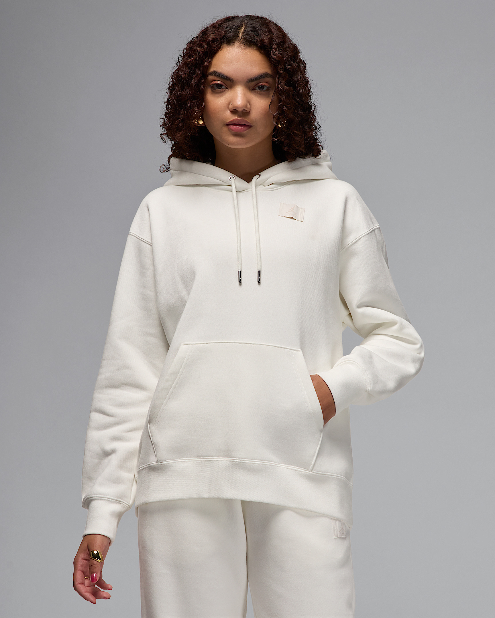 Jordan Flight Fleece Women's Satin-Lined Pullover Hoodie - 1