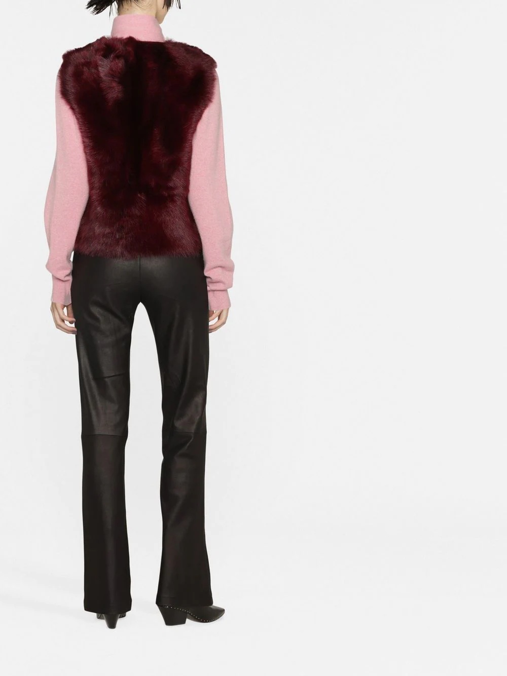 reversible wool gilet - 4