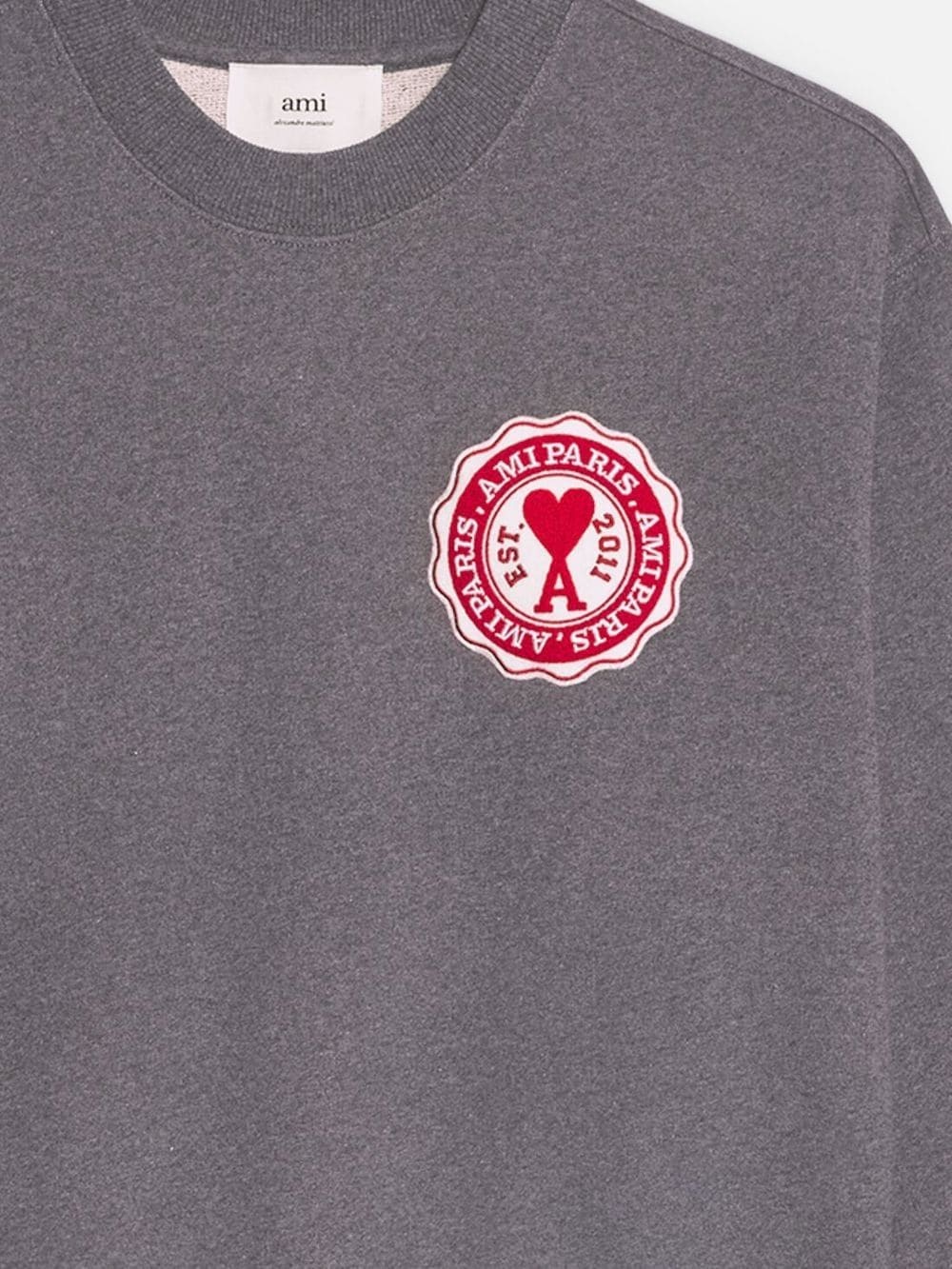 logo-patch cotton sweatshirt - 6