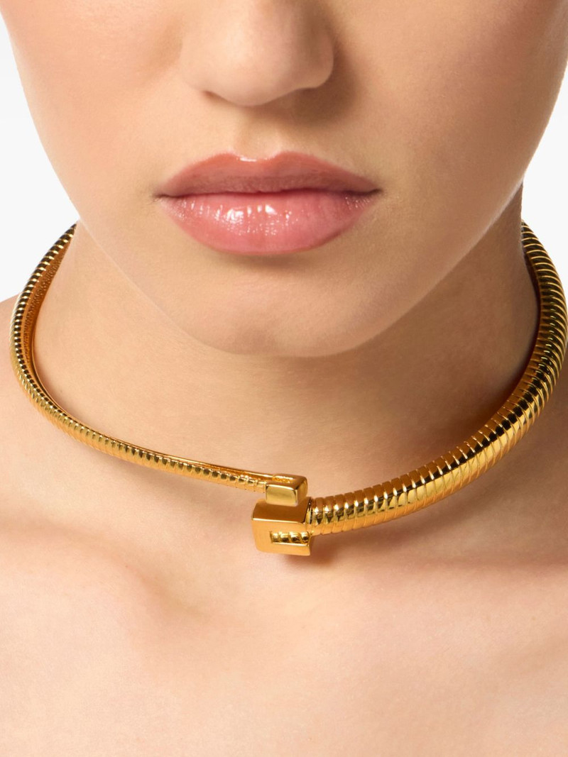 ELISABETTA FRANCHI snake-pattern necklace outlook