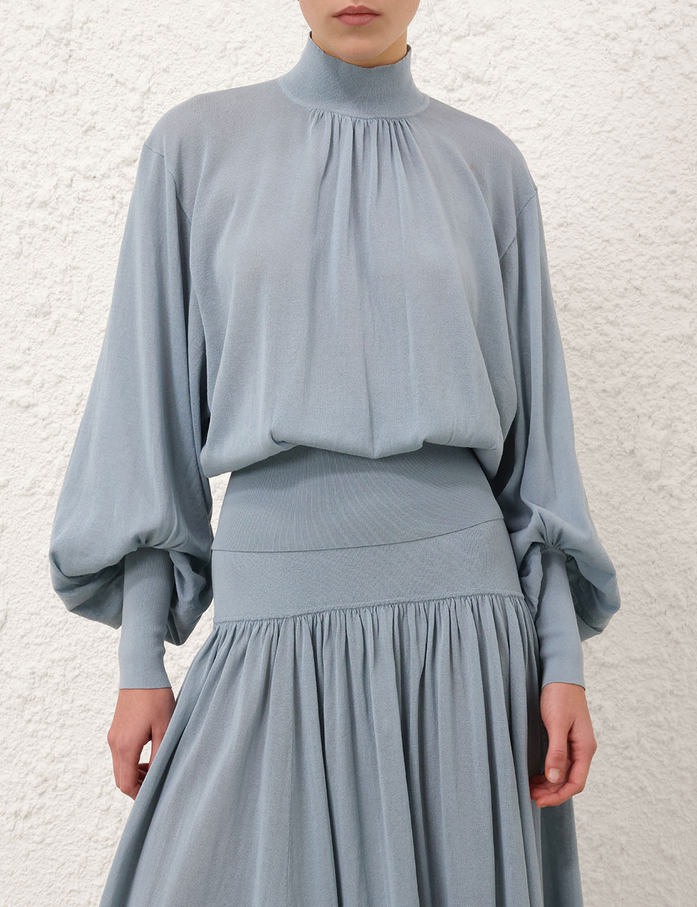 HYPNOTIC GATHERED BILLOW TOP - 2