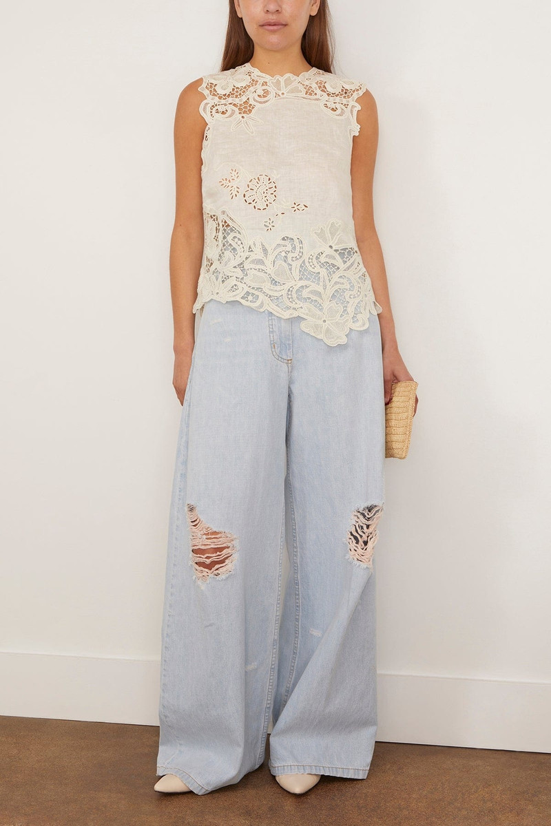 RACHEL COMEY Dero Jean in Bleached outlook