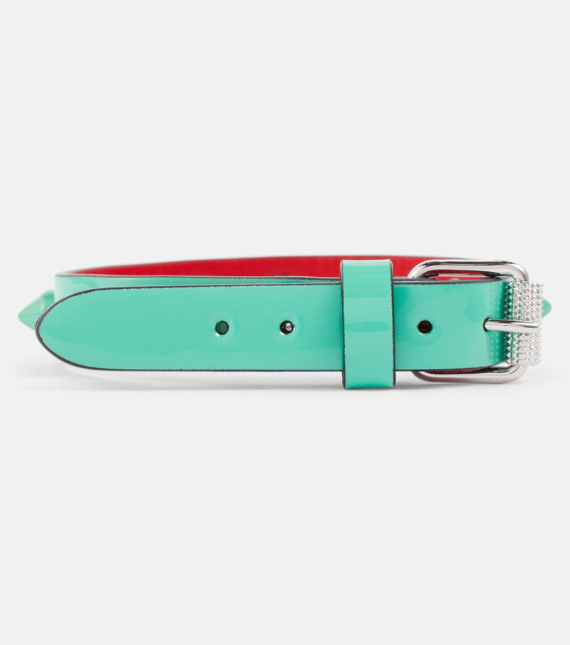 Christian Louboutin Loubilink embellished leather bracelet outlook