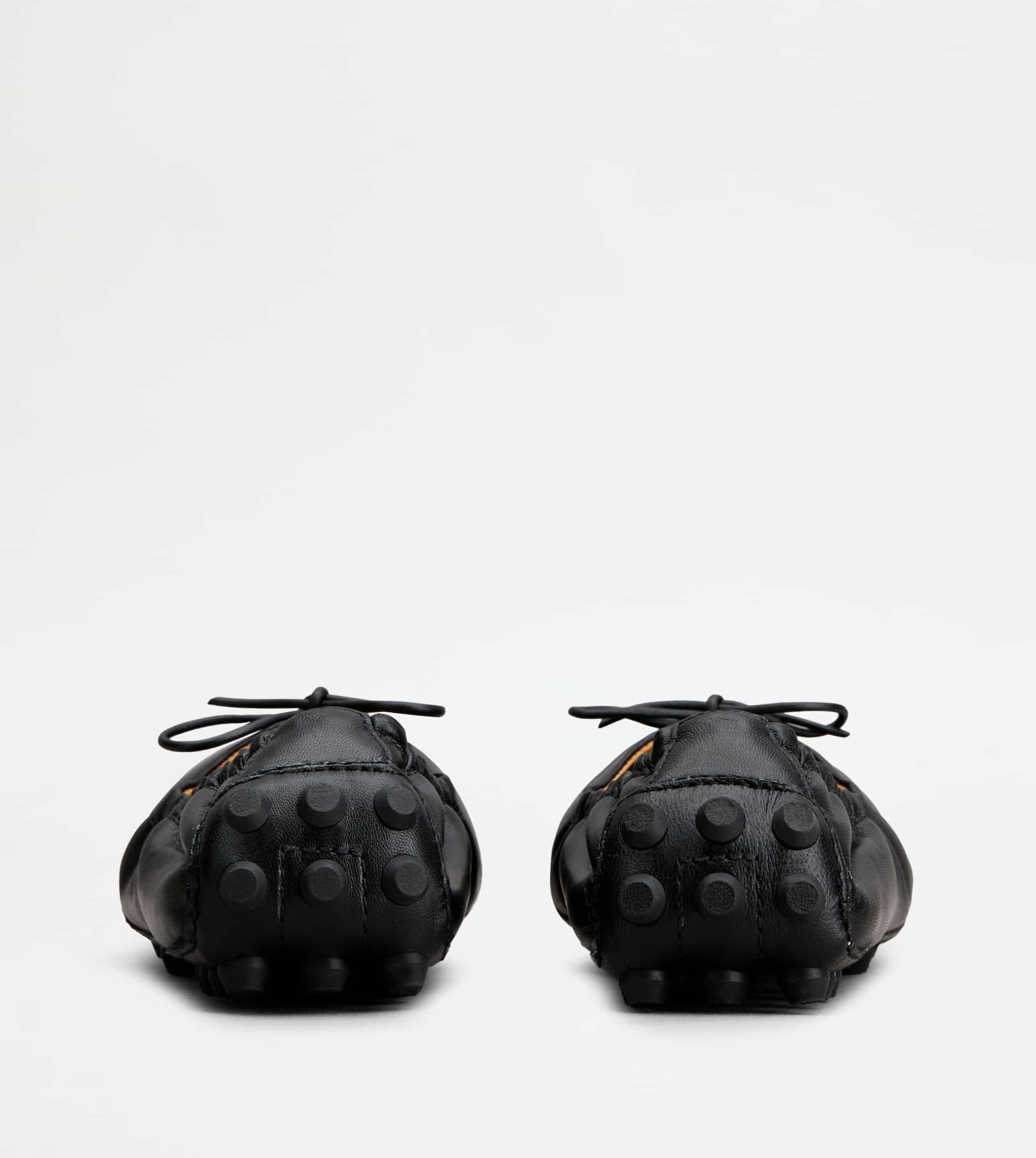 BUBBLE BALLERINAS IN LEATHER - BLACK - 2