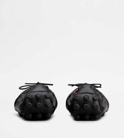 Tod's BUBBLE BALLERINAS IN LEATHER - BLACK outlook