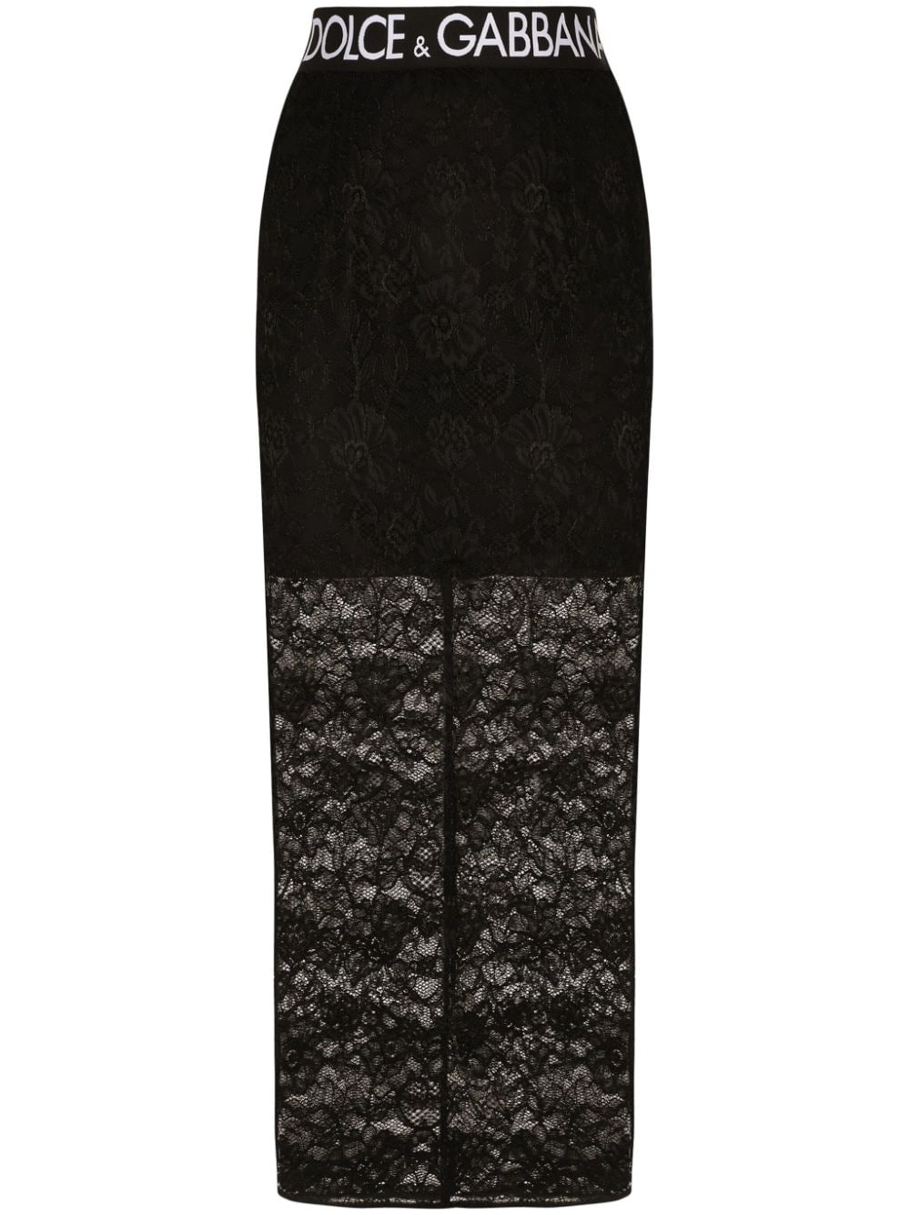 lace midi skirt - 1