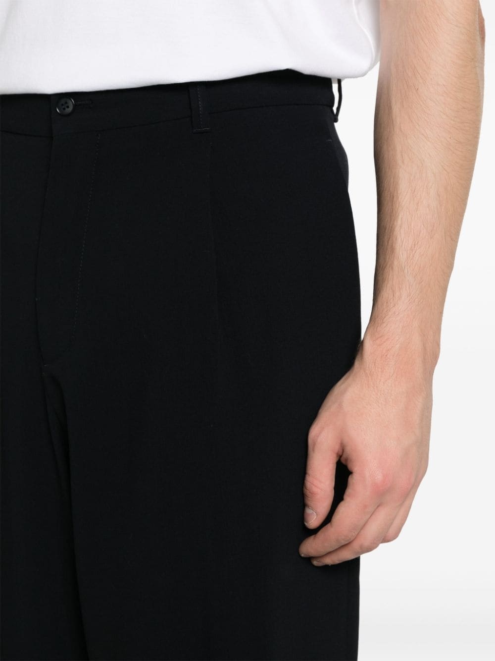 wool tapered trousers - 5