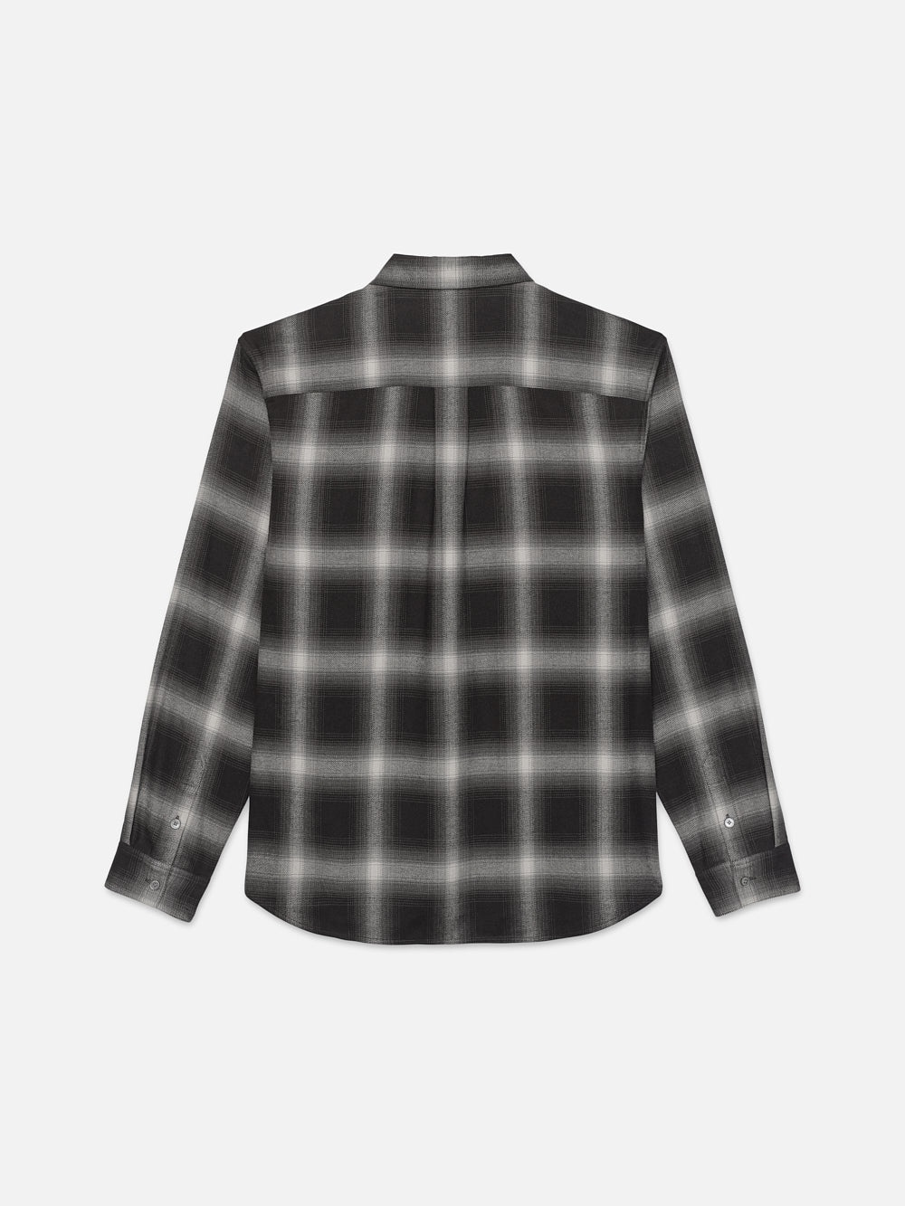 Brushed Cotton Plaid Shirt in Grey - 3