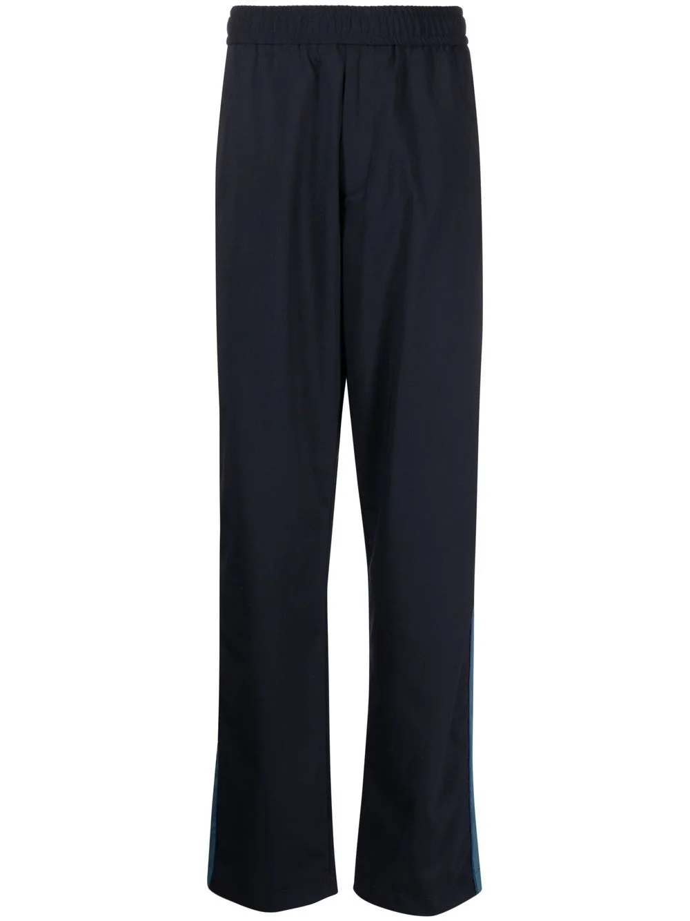 side-stripe elastic track pants - 1
