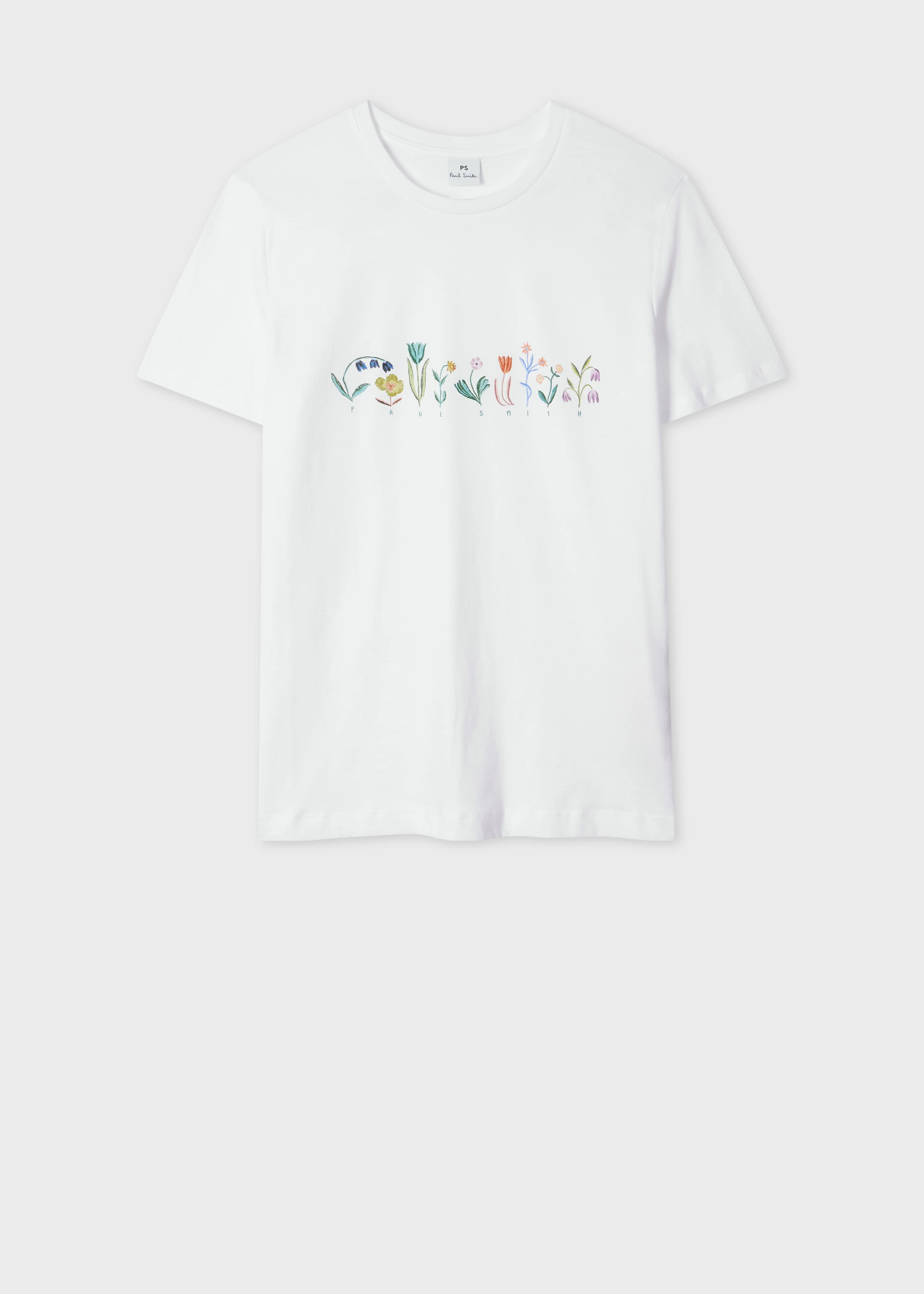 Women's White 'Bloom' Print T-Shirt - 1