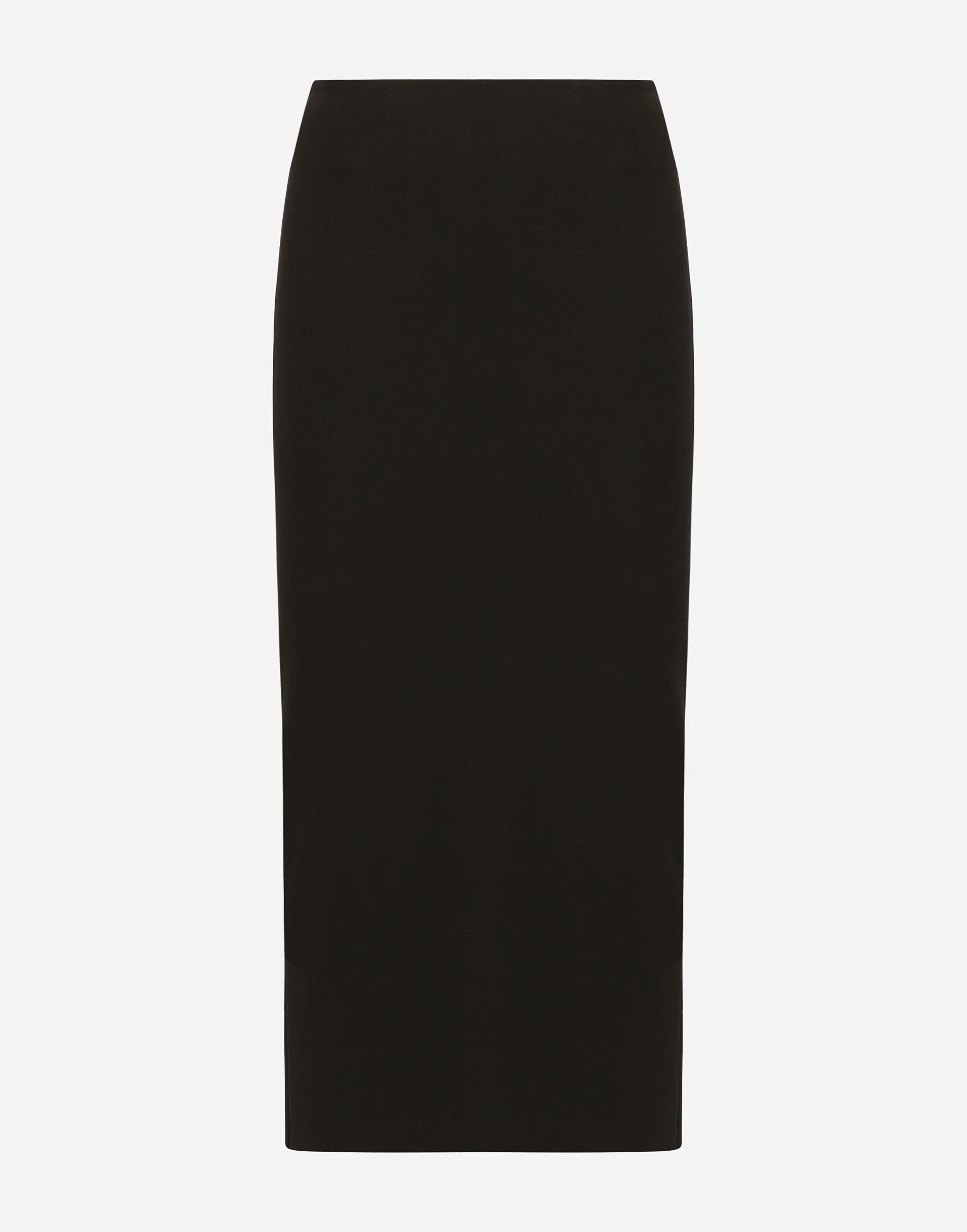 Straight-cut jersey midi skirt - 1