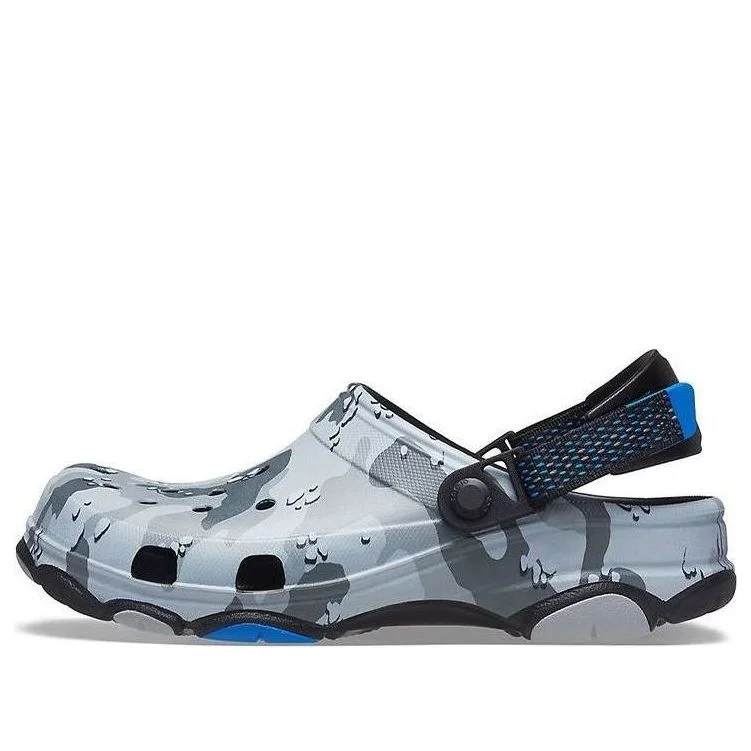 Crocs Classic Clog Desert Camouflage Outdoor Beach Unisex Black Gray Sandals 207305-097 - 1