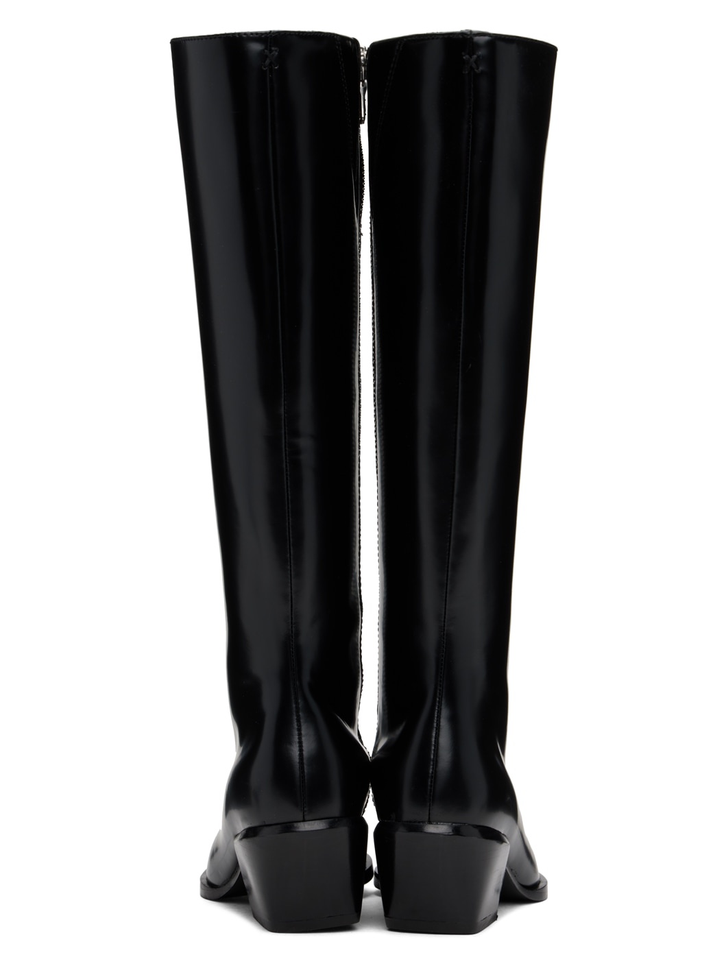 Black Joni Knee High Tall Boots - 2