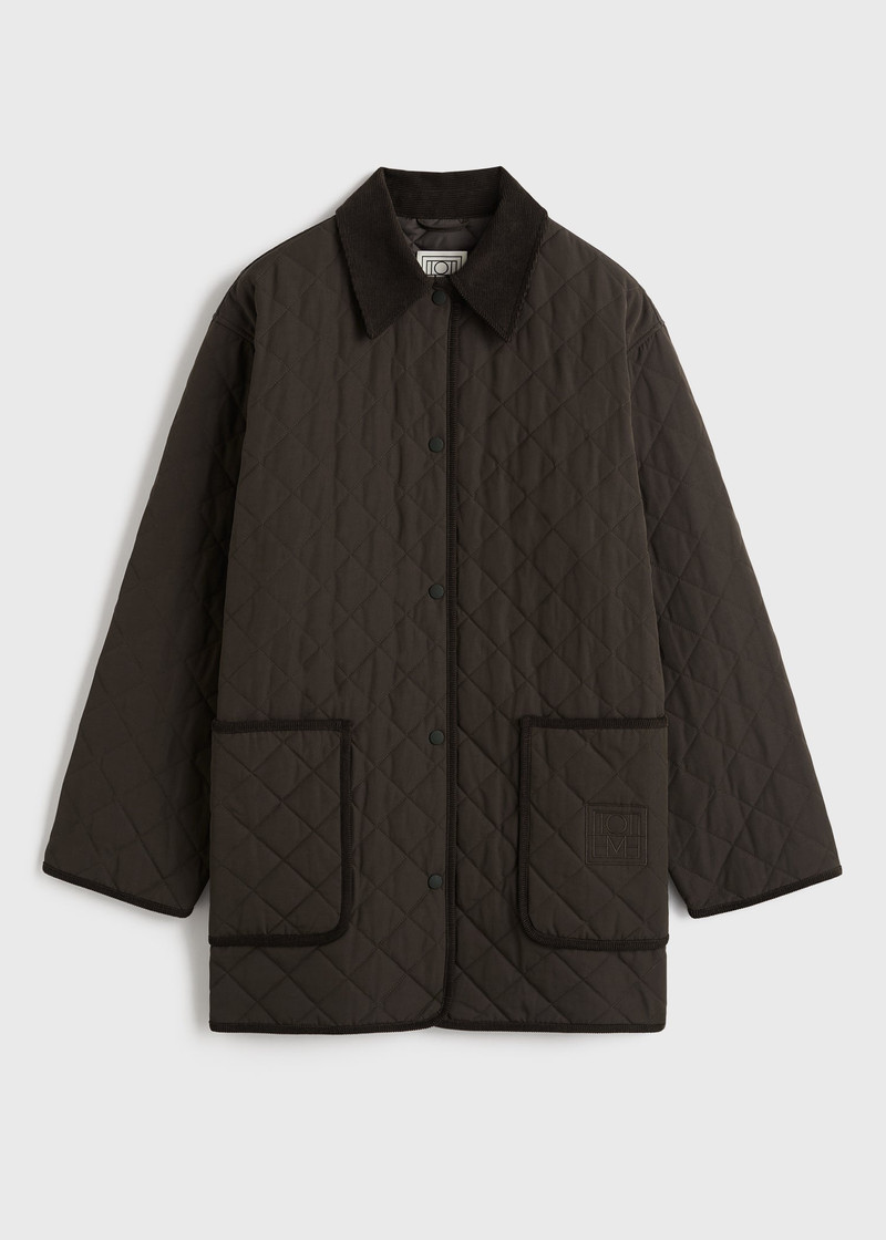 Quilted barn jacket espresso - 1