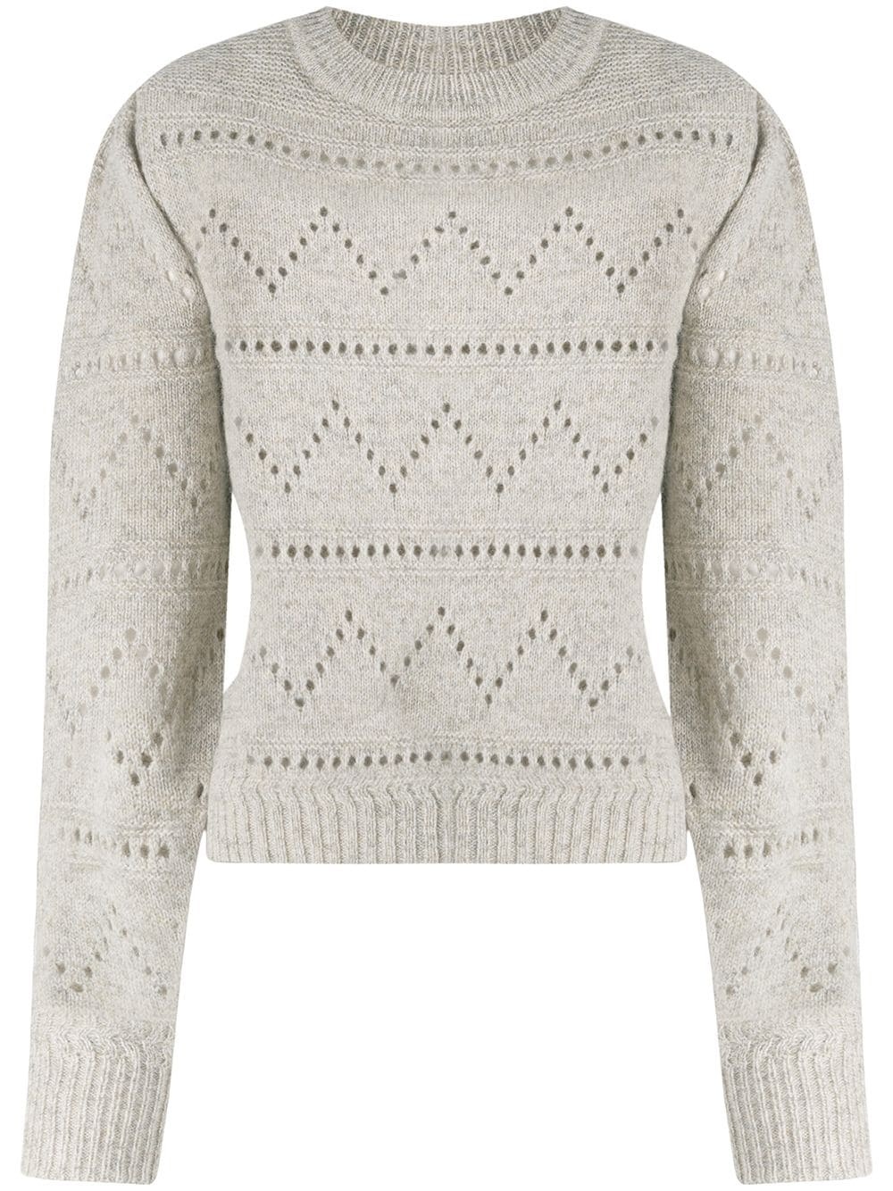 perforated knit jumper - 1