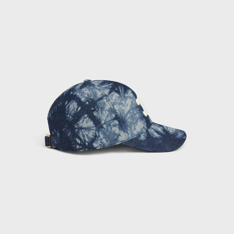 triomphe baseball cap in tie dye cotton 3
