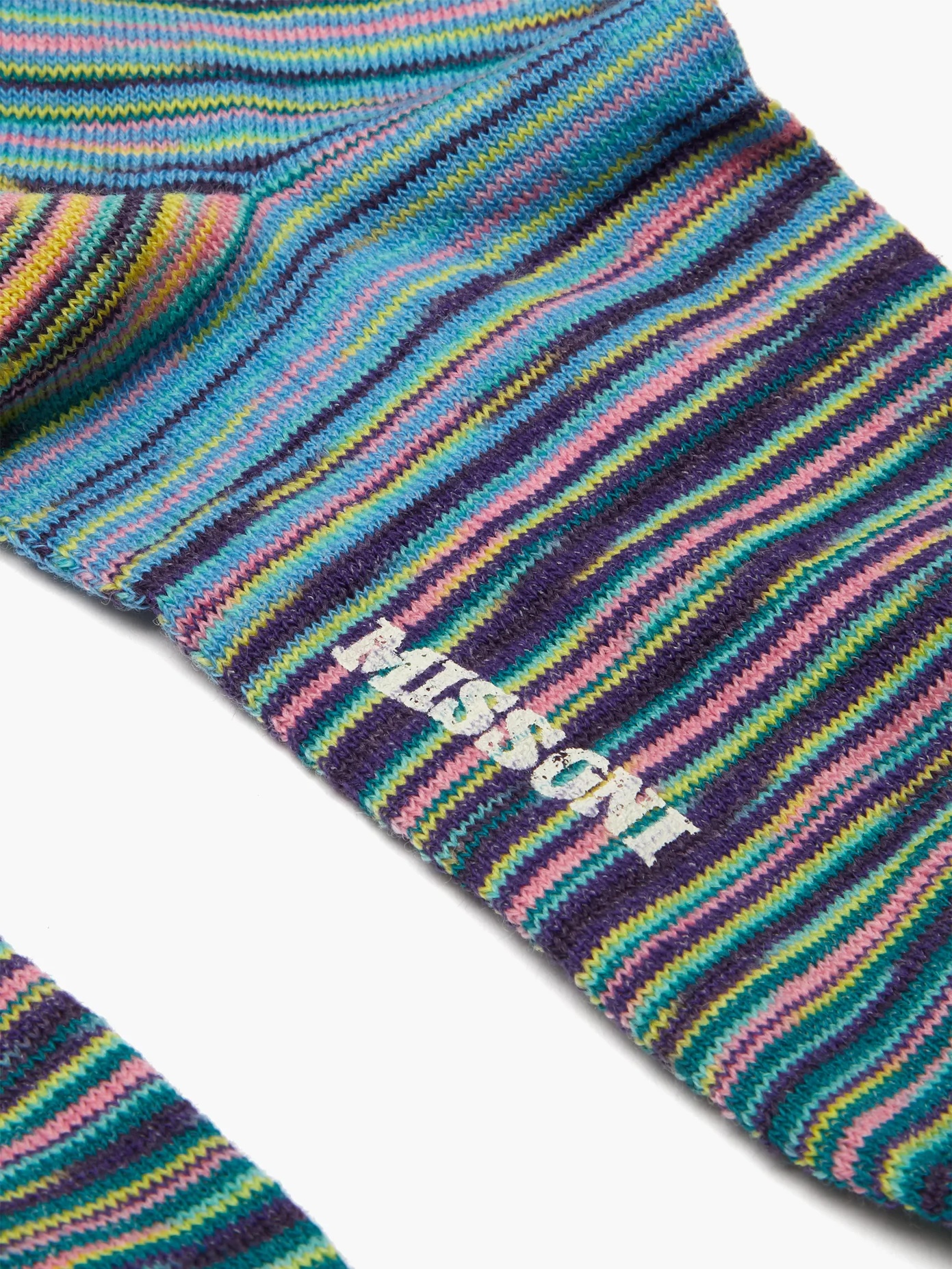 Striped cotton-blend socks - 2